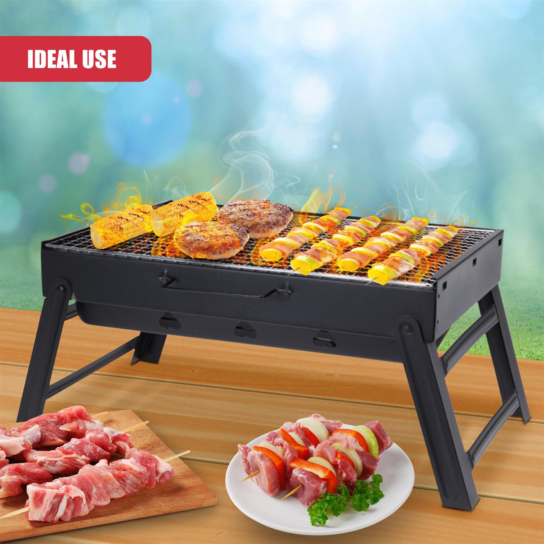 Portable Charcoal BBQ Grill by GEEZY - The Magic Toy Shop