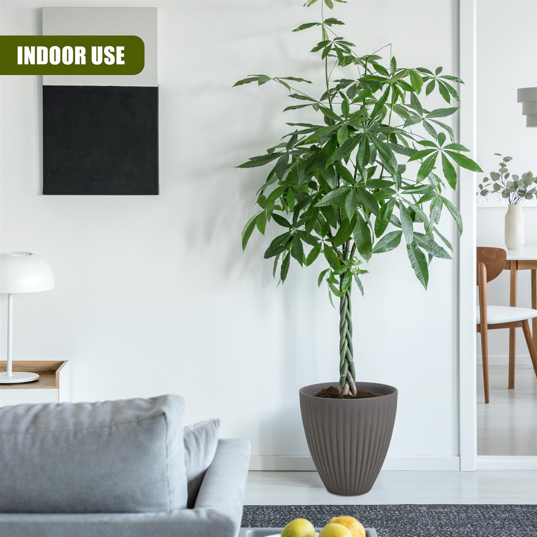 Large Grey Round Planter by GEEZY - The Magic Toy Shop