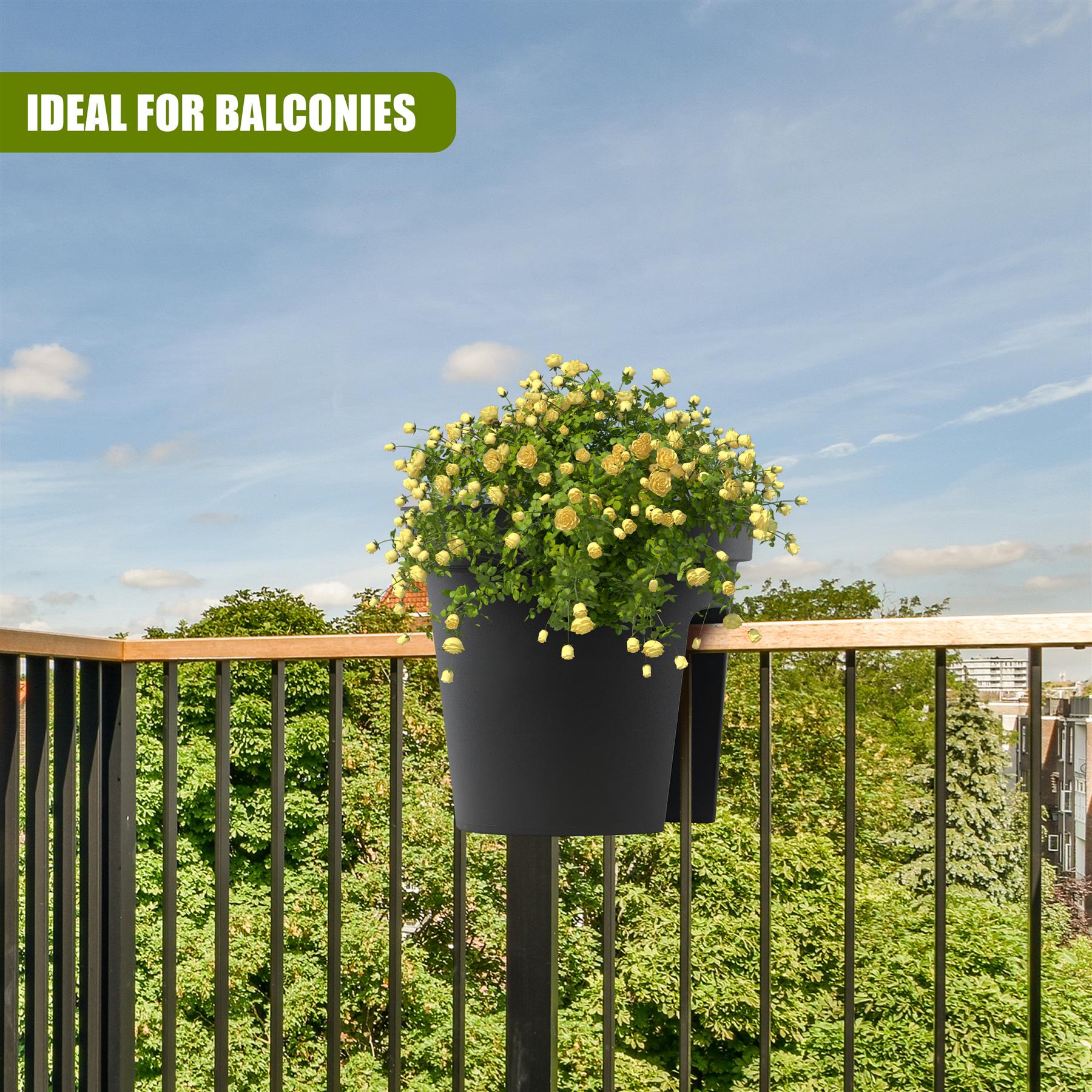 Flower Bridge Hanging Planter Round Pot by GEEZY - The Magic Toy Shop