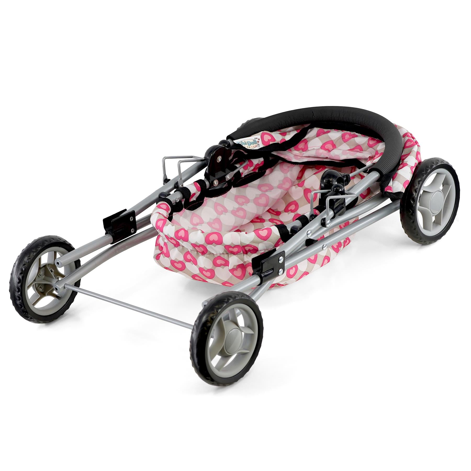 Classic Dolls Pink Pram by BiBi Doll - The Magic Toy Shop