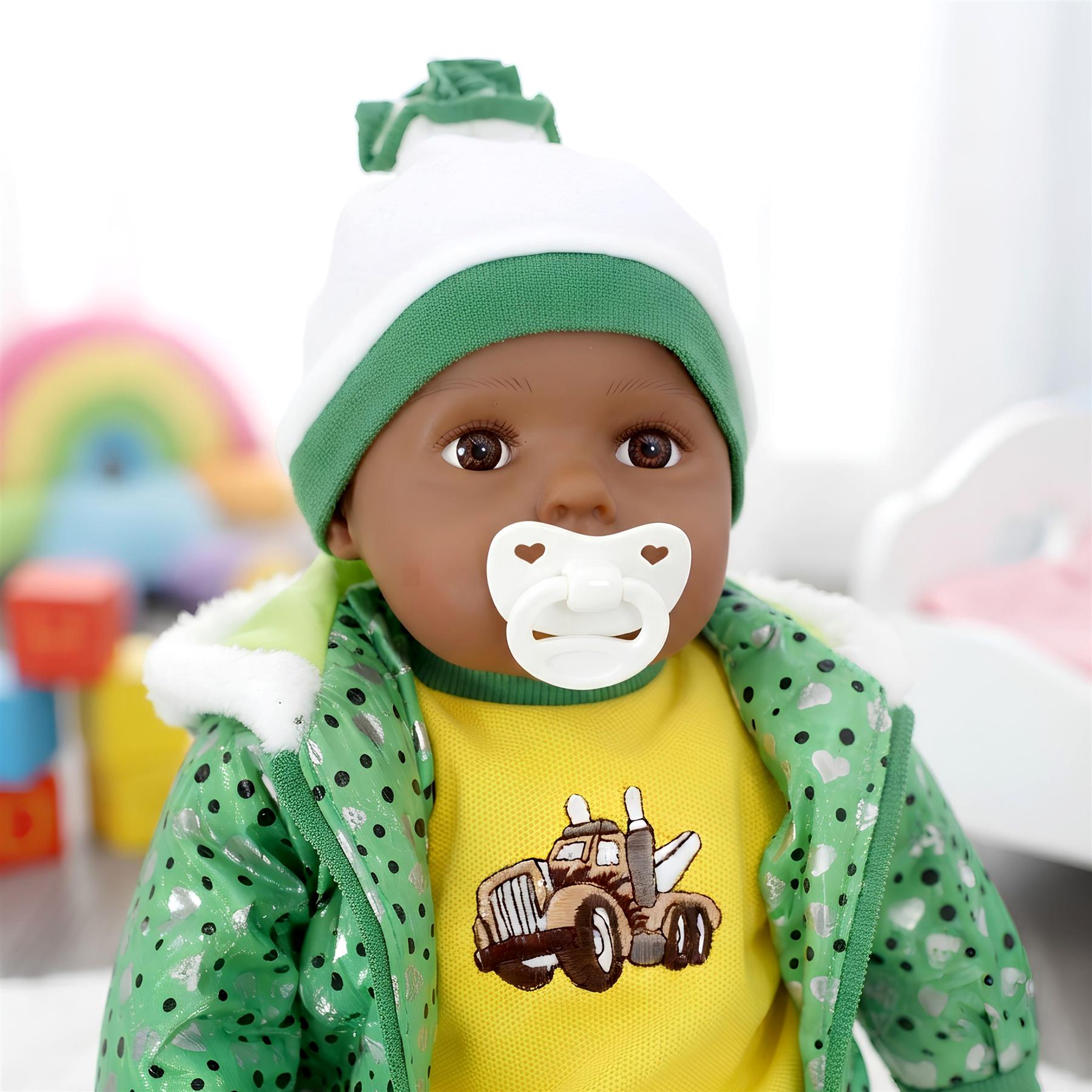 BiBi Black Baby Doll "Grean Pea" (50 cm / 20")