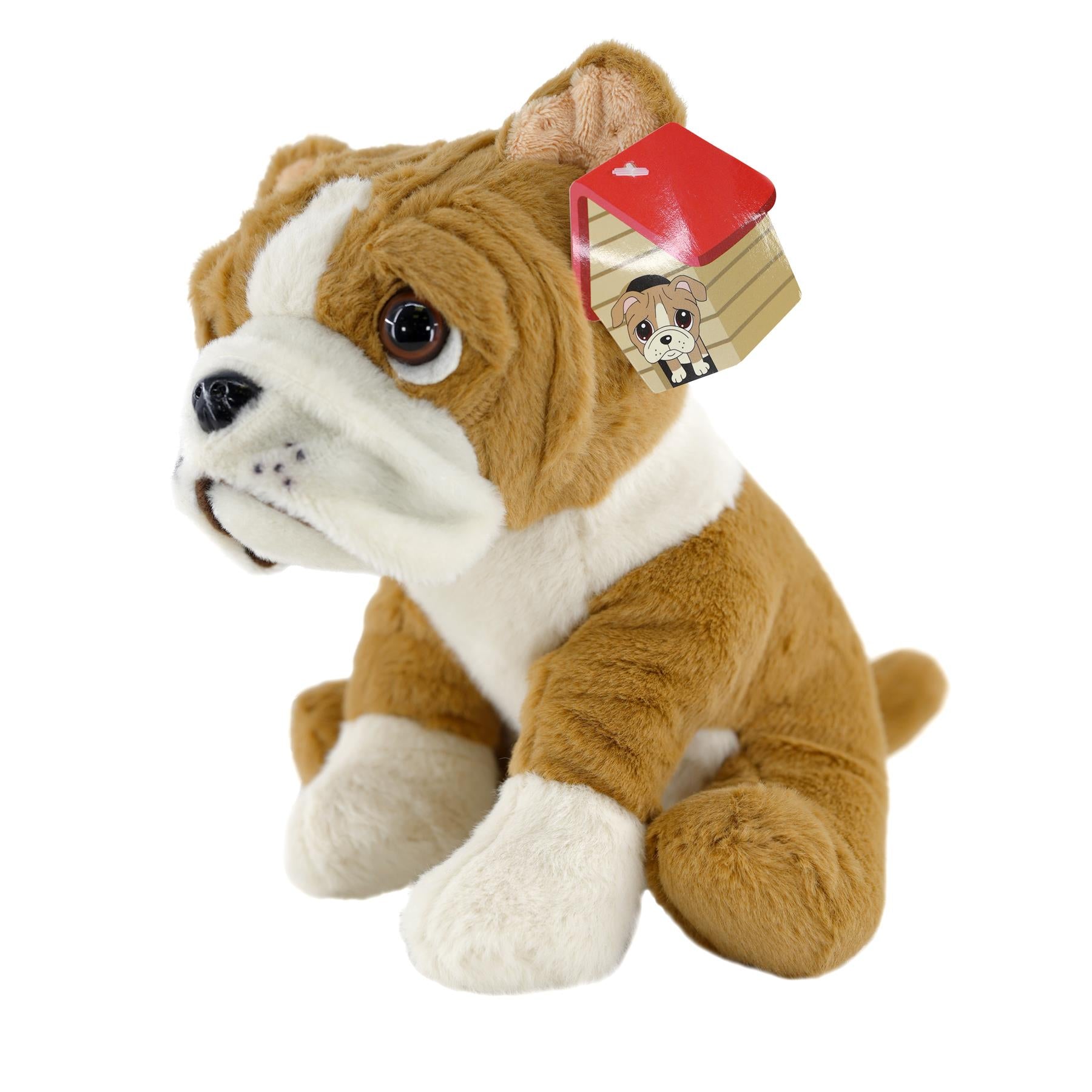 Small Sitting English Bulldog Soft Toy by The Magic Toy Shop - The Magic Toy Shop