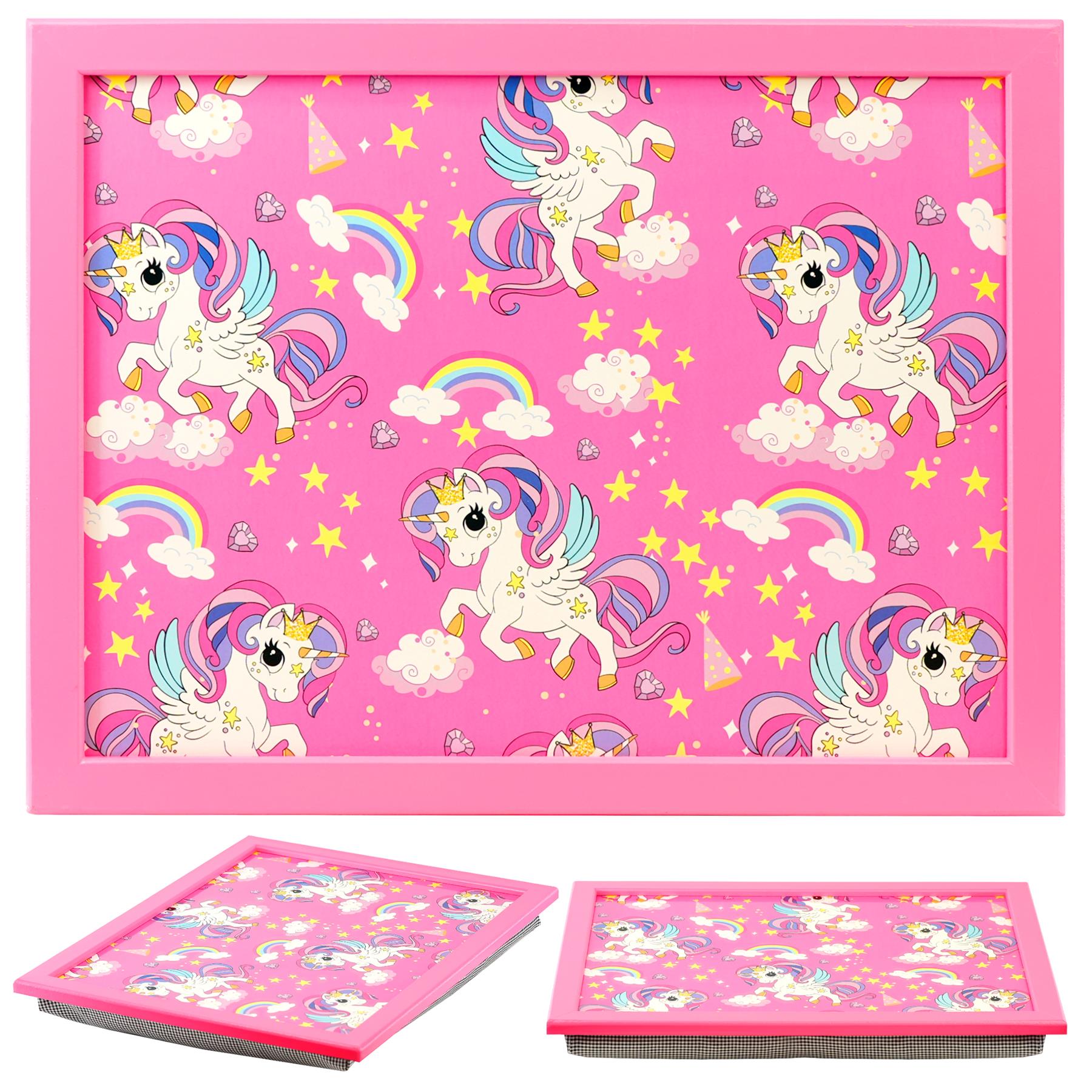 Rainbow Unicorns Lap Tray by Geezy - The Magic Toy Shop