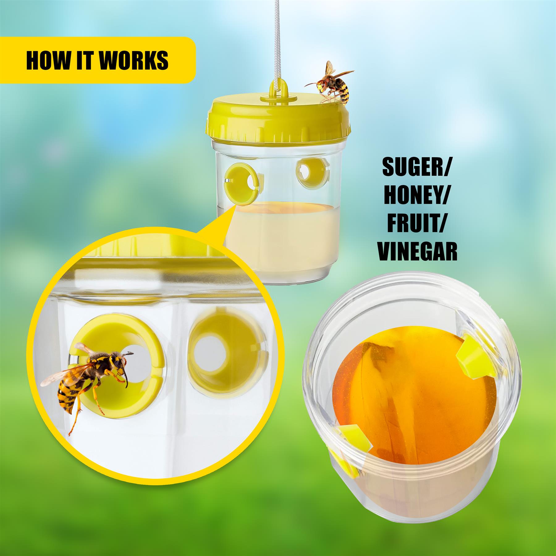 Wasp Trap - Set of 2 by GEEZY - The Magic Toy Shop