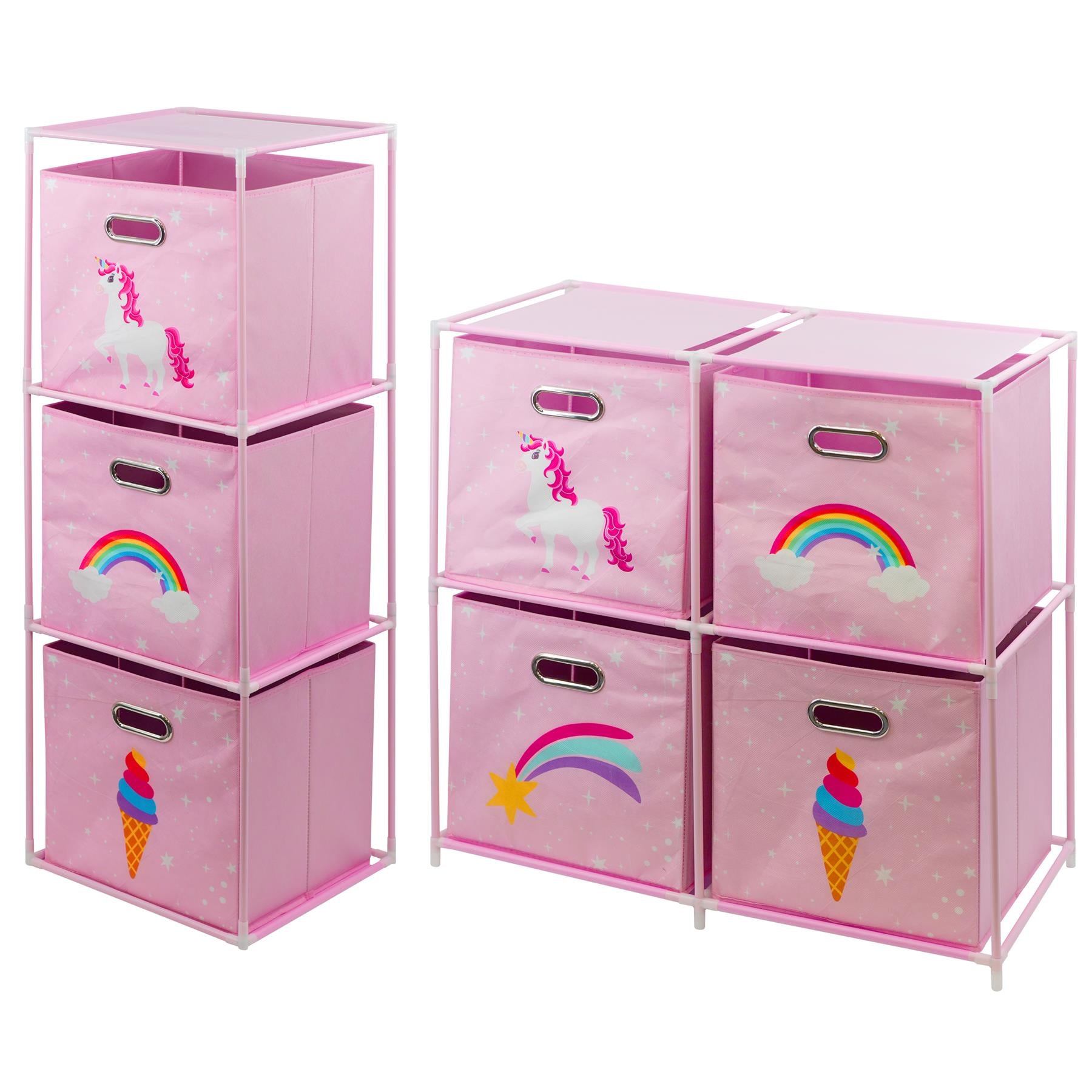 Kids Unicorn Design Storage Cubes by The Magic Toy Shop - The Magic Toy Shop