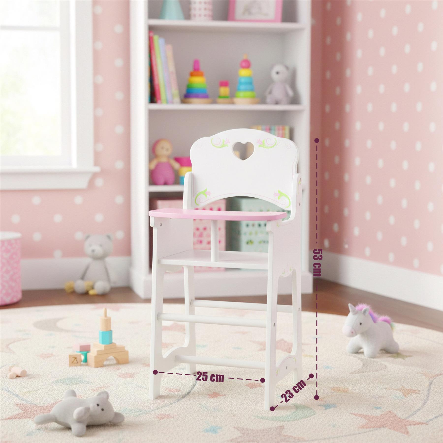 BiBi Furniture - Wooden Doll High Chair