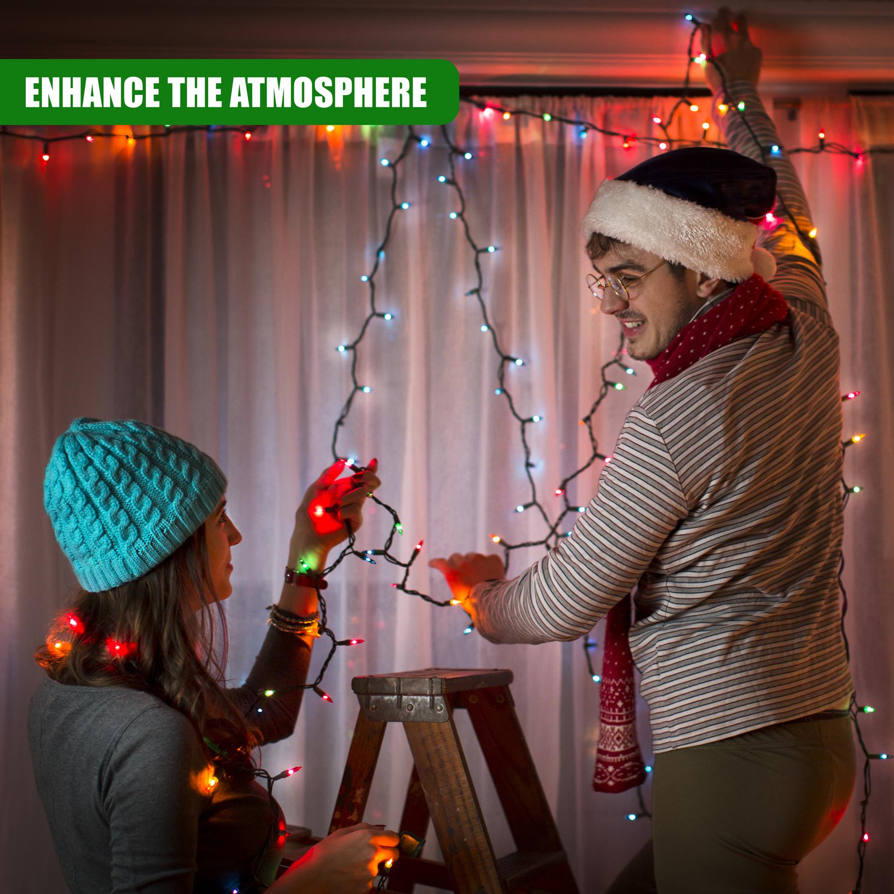 300 LED Cluster Christmas Lights - Multicolour by GEEZY - The Magic Toy Shop