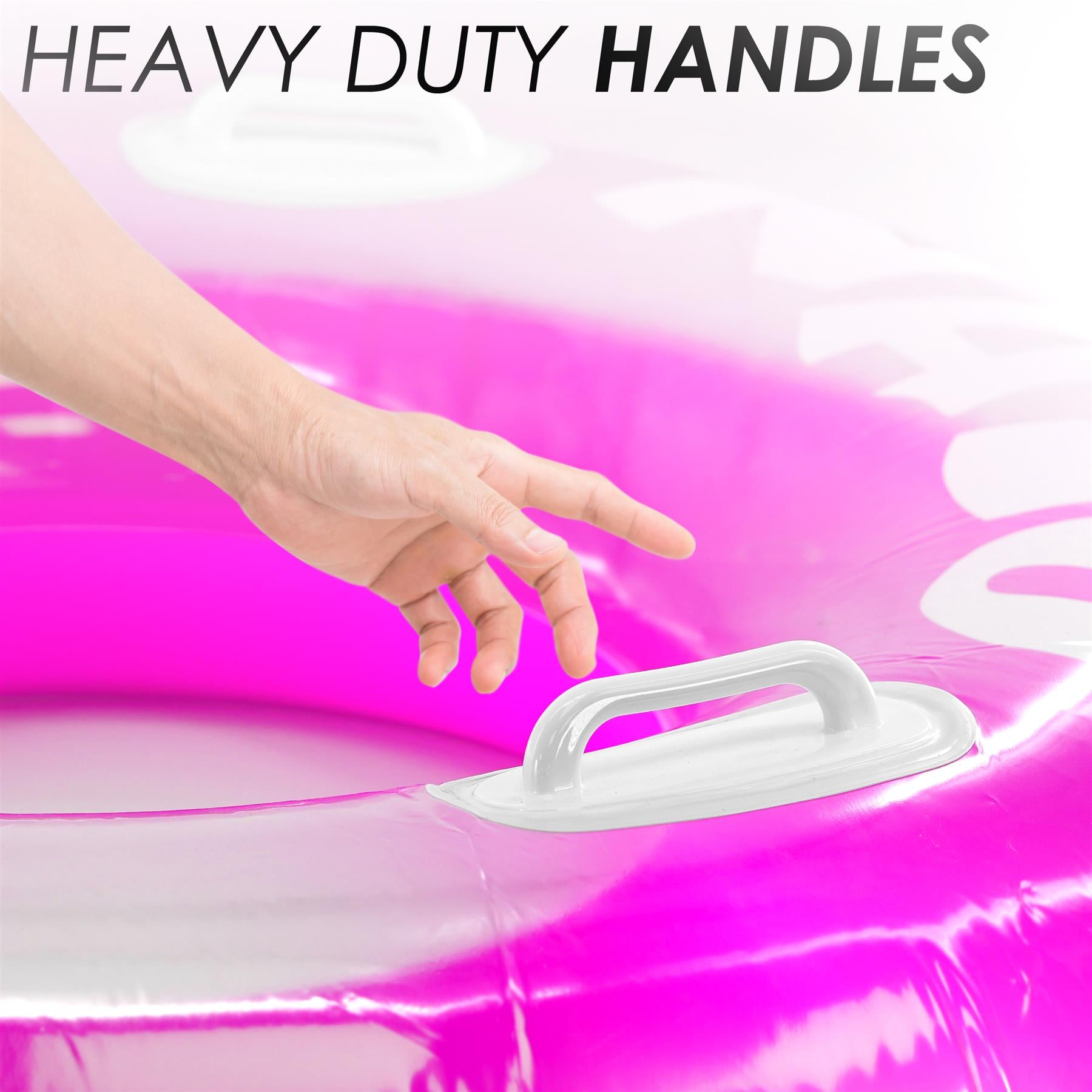 Nalu Pink Turbo Tyre Ring With Handles 47" by Nalu - The Magic Toy Shop