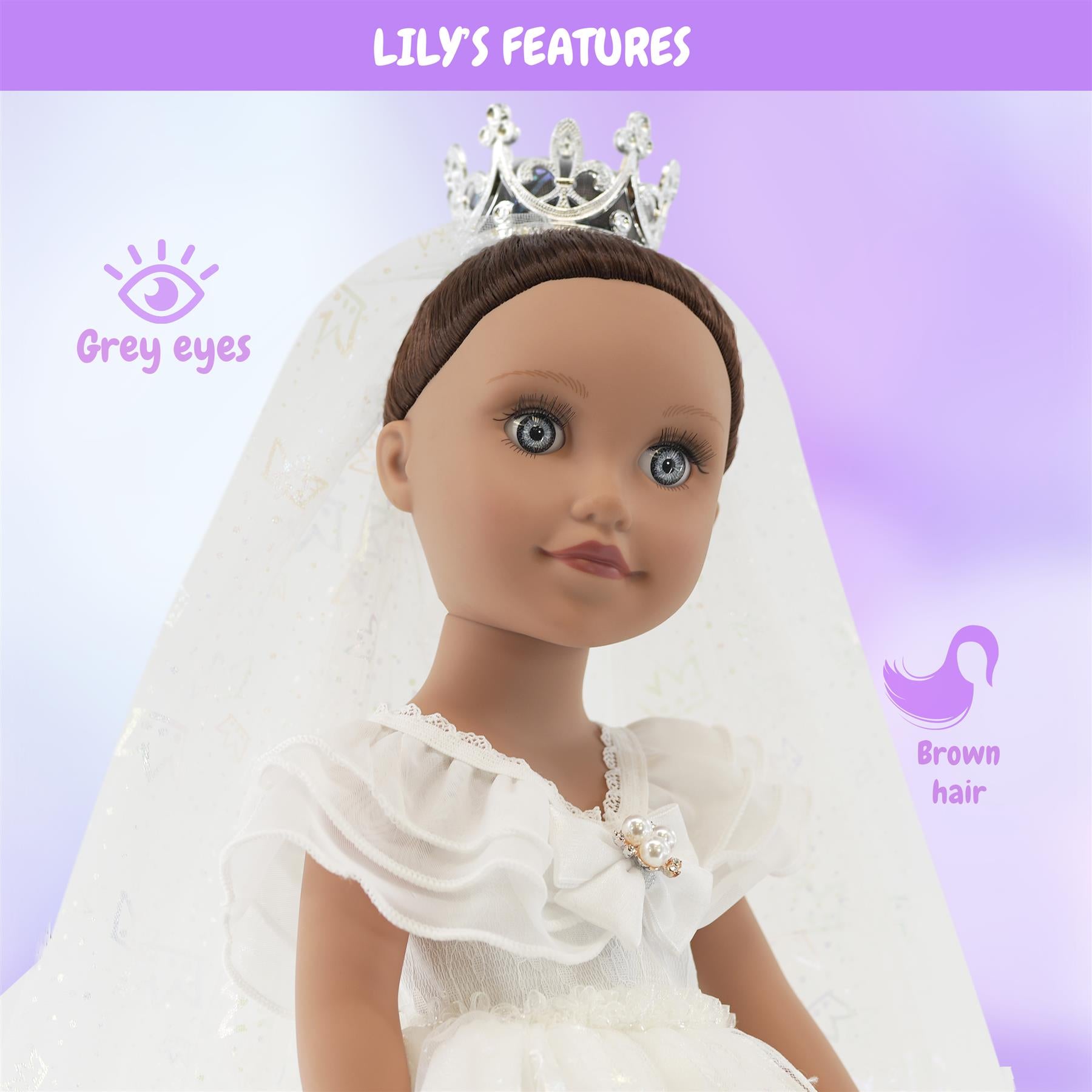 BiBi Fashion Doll "BRIDE LILY" (47 cm / 18") by BiBi Doll - The Magic Toy Shop