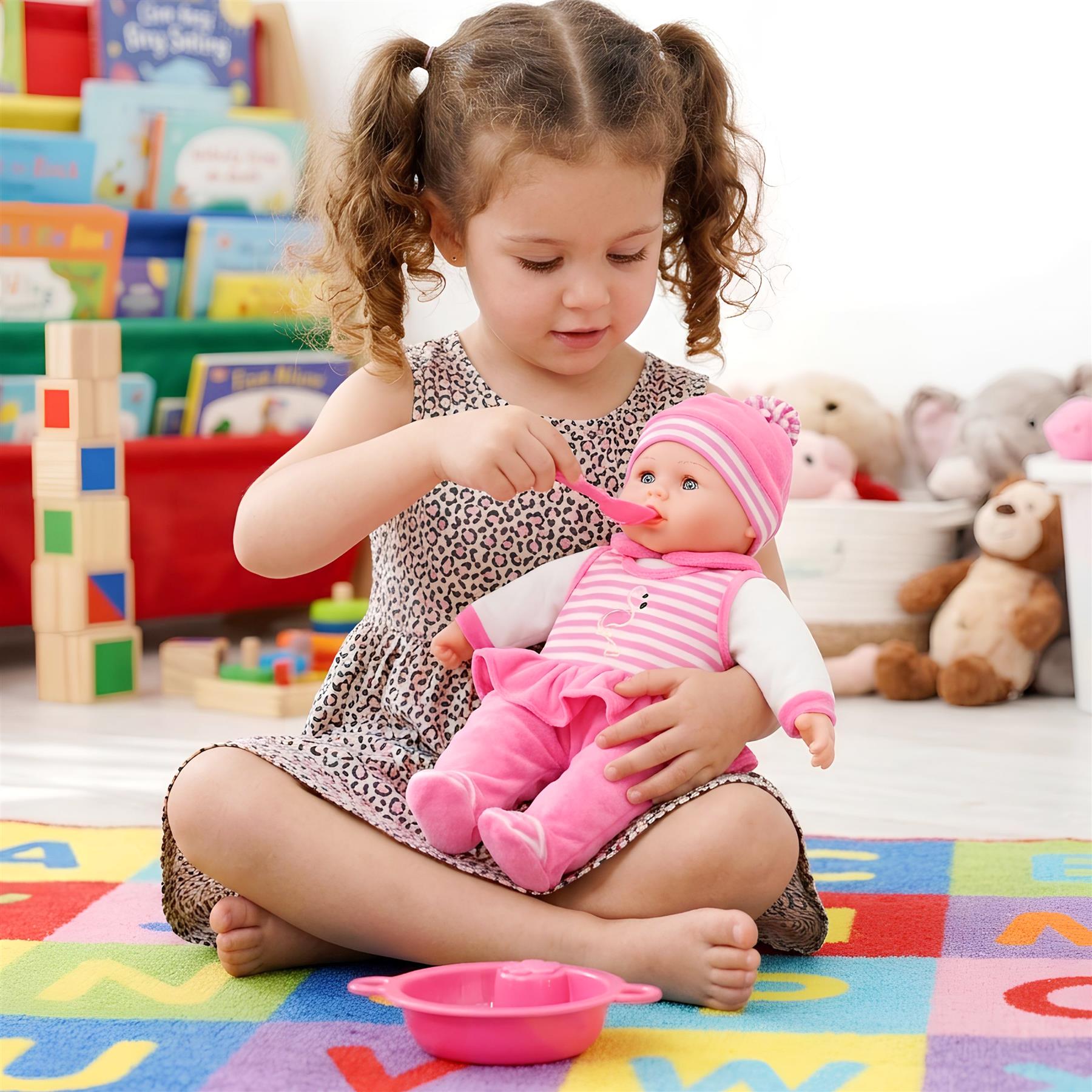 BiBI Baby Girl with Accessories & Bonus Outfit (40 cm / 16")