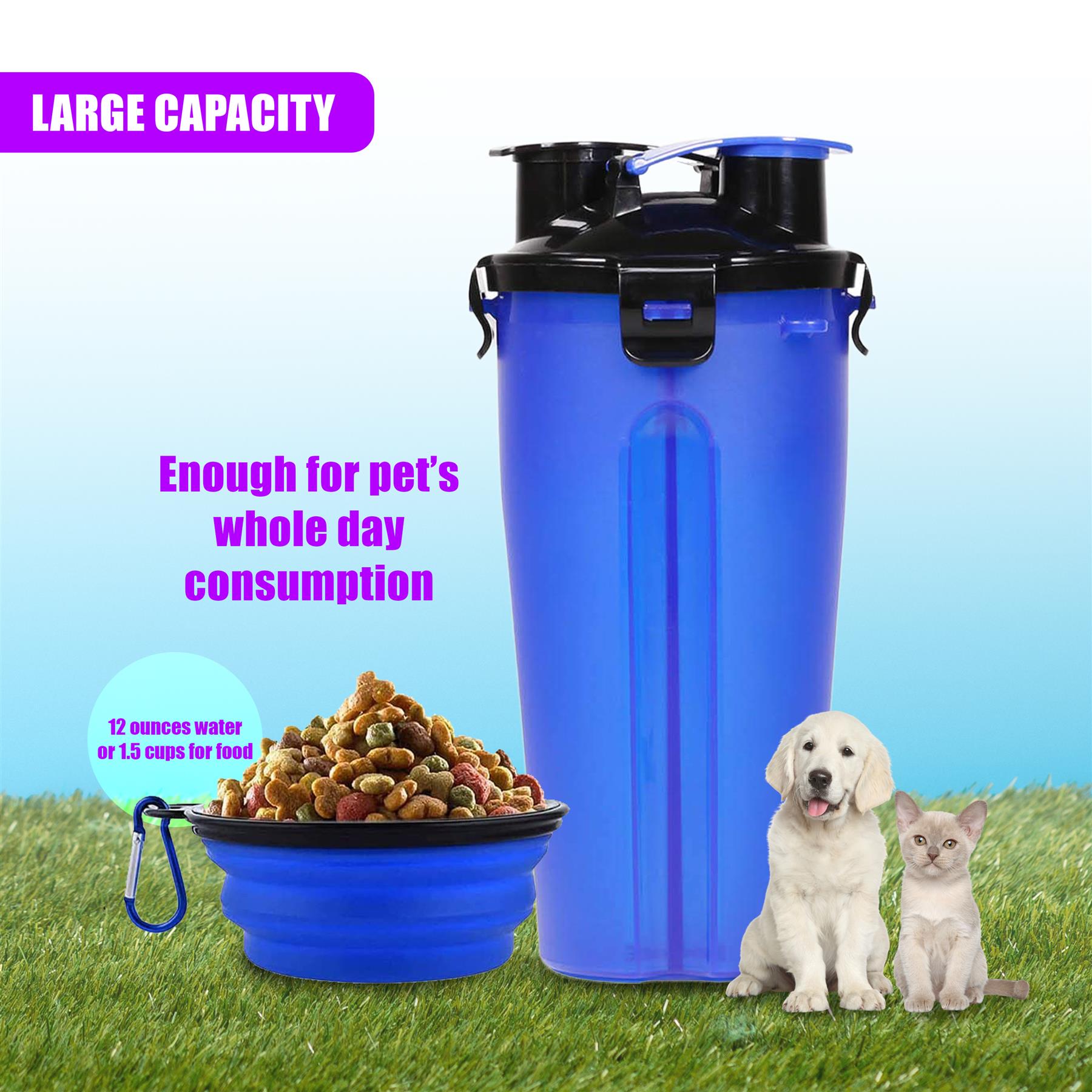 Foldable Bowl and Water Bottle Set for Pets by Geezy - The Magic Toy Shop