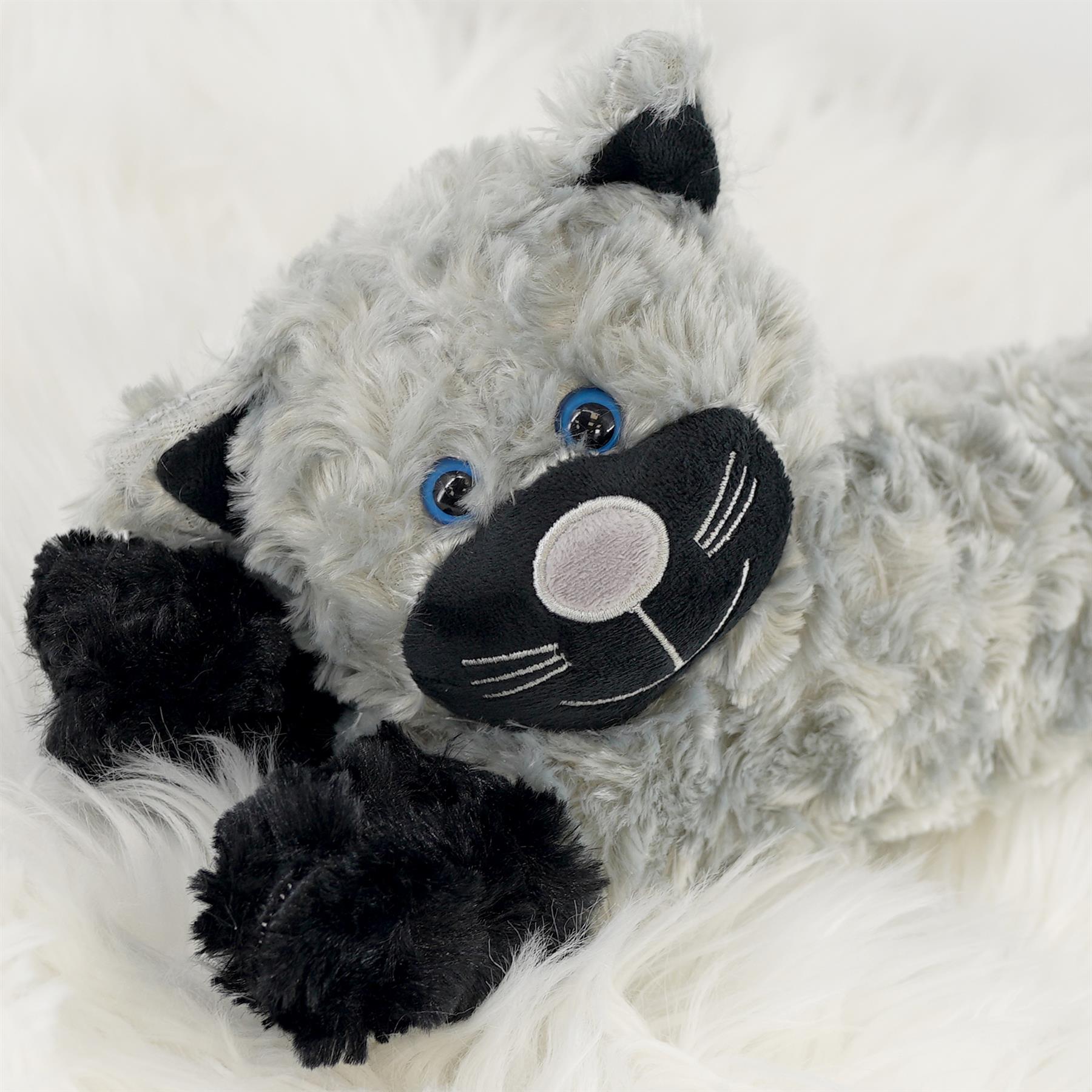 Novelty Grey Cat Excluder by Geezy - The Magic Toy Shop