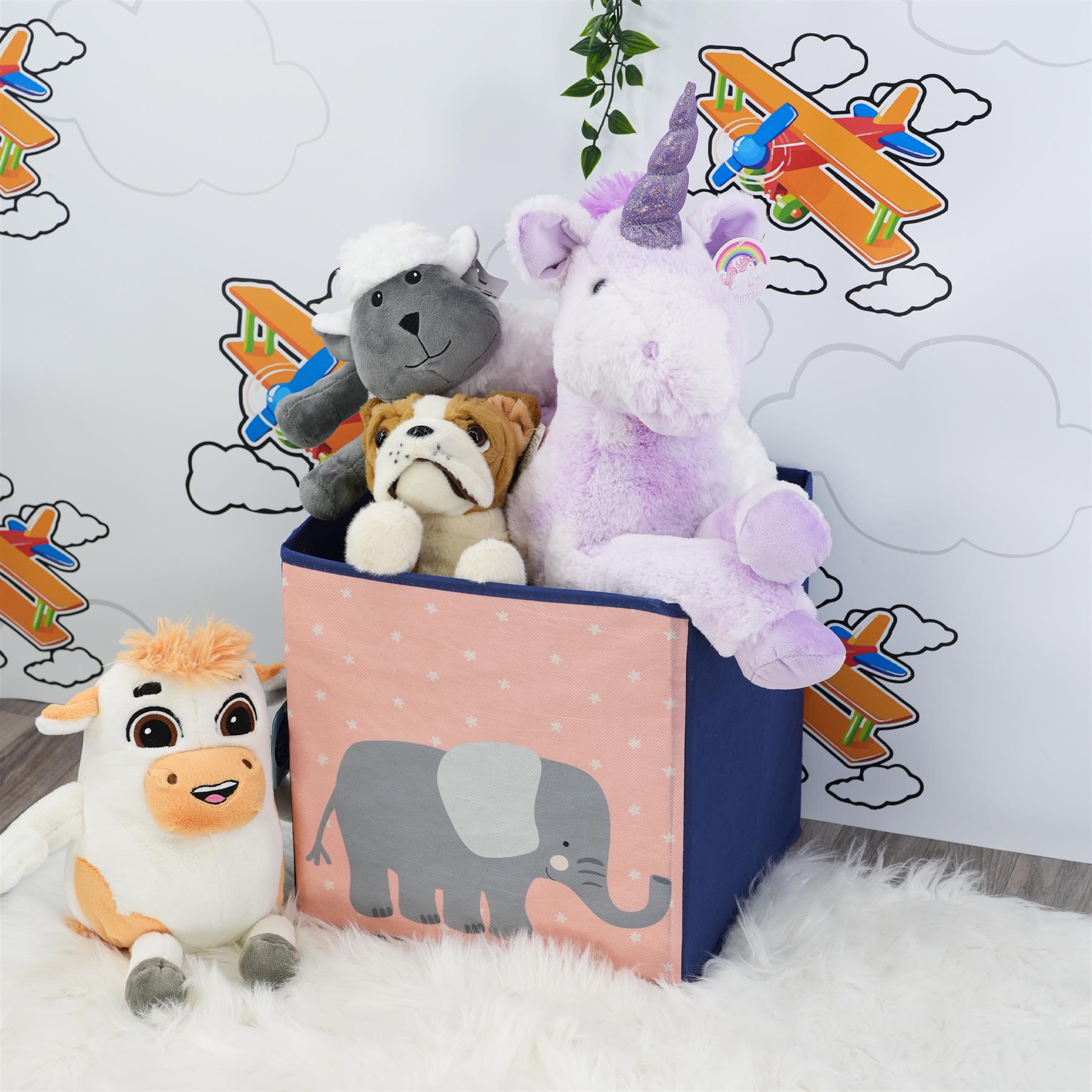 Elephant Design Foldable Storage Box by The Magic Toy Shop - The Magic Toy Shop