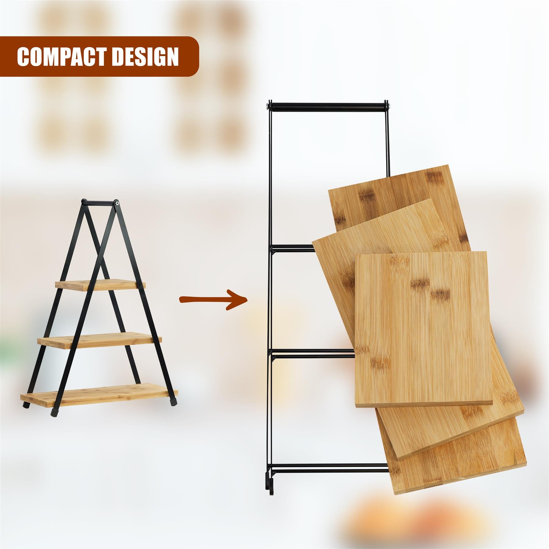 3 Tier Bamboo Serving Stand by GEEZY - The Magic Toy Shop