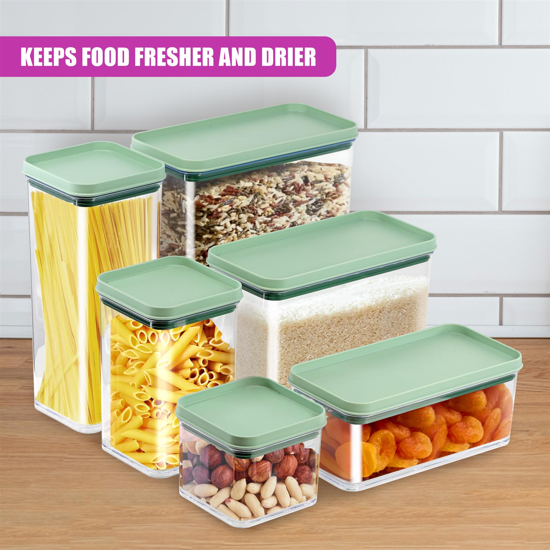 Food Storage Containers Set of 6 by GEEZY - The Magic Toy Shop
