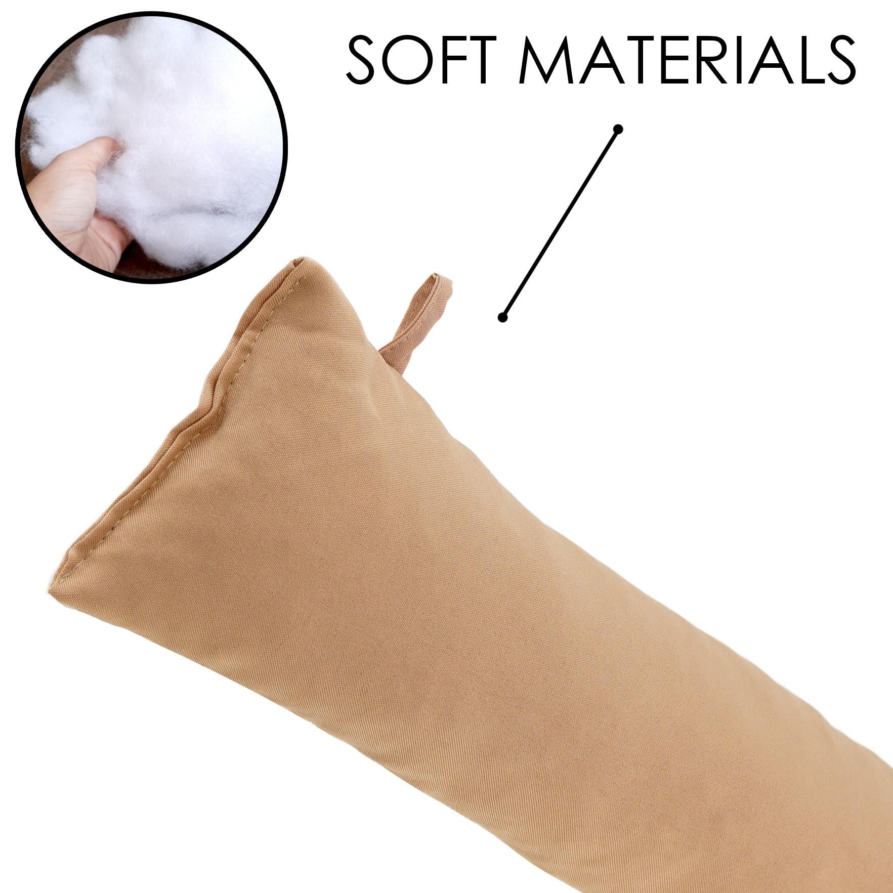 Plain Fabric Beige Draught Excluder by GEEZY - The Magic Toy Shop