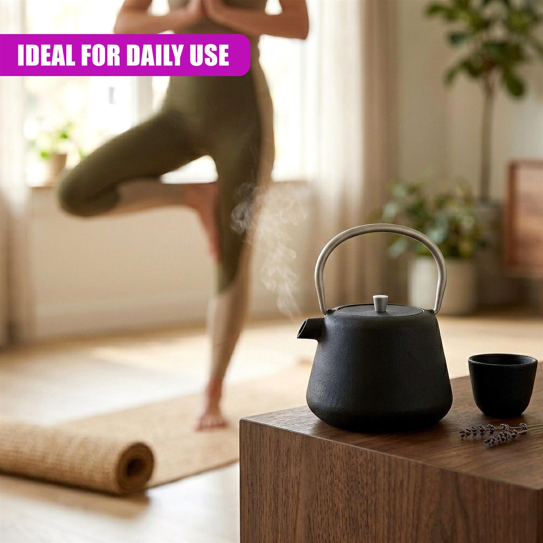 1L Cast Iron Tea Pot with Infuser