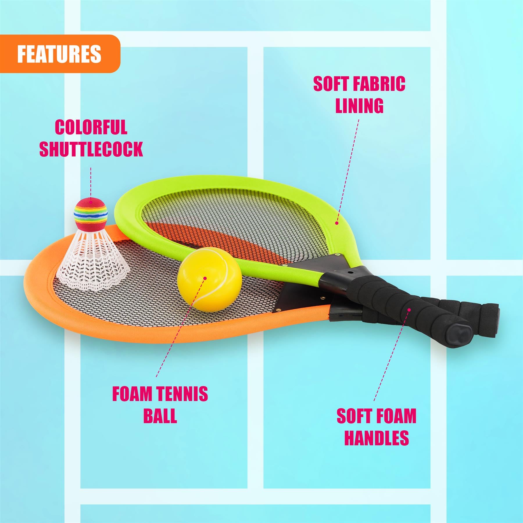 Soft Tennis Set by The Magic Toy Shop - The Magic Toy Shop