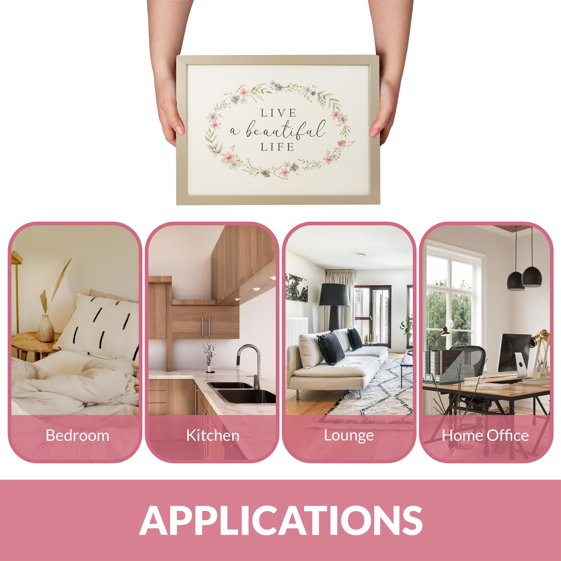 Live a Beautiful Life Lap Tray With Bean Bag Cushion by GEEZY - The Magic Toy Shop