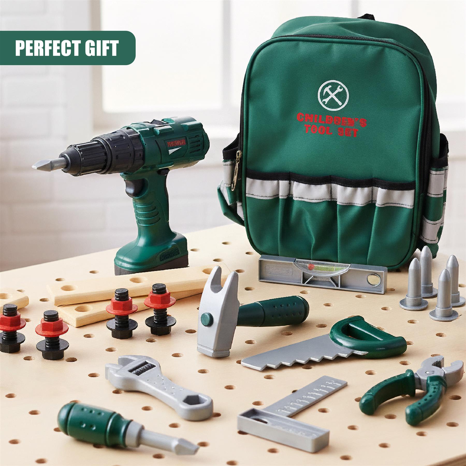 Kids Tool Playset with Carry Bag