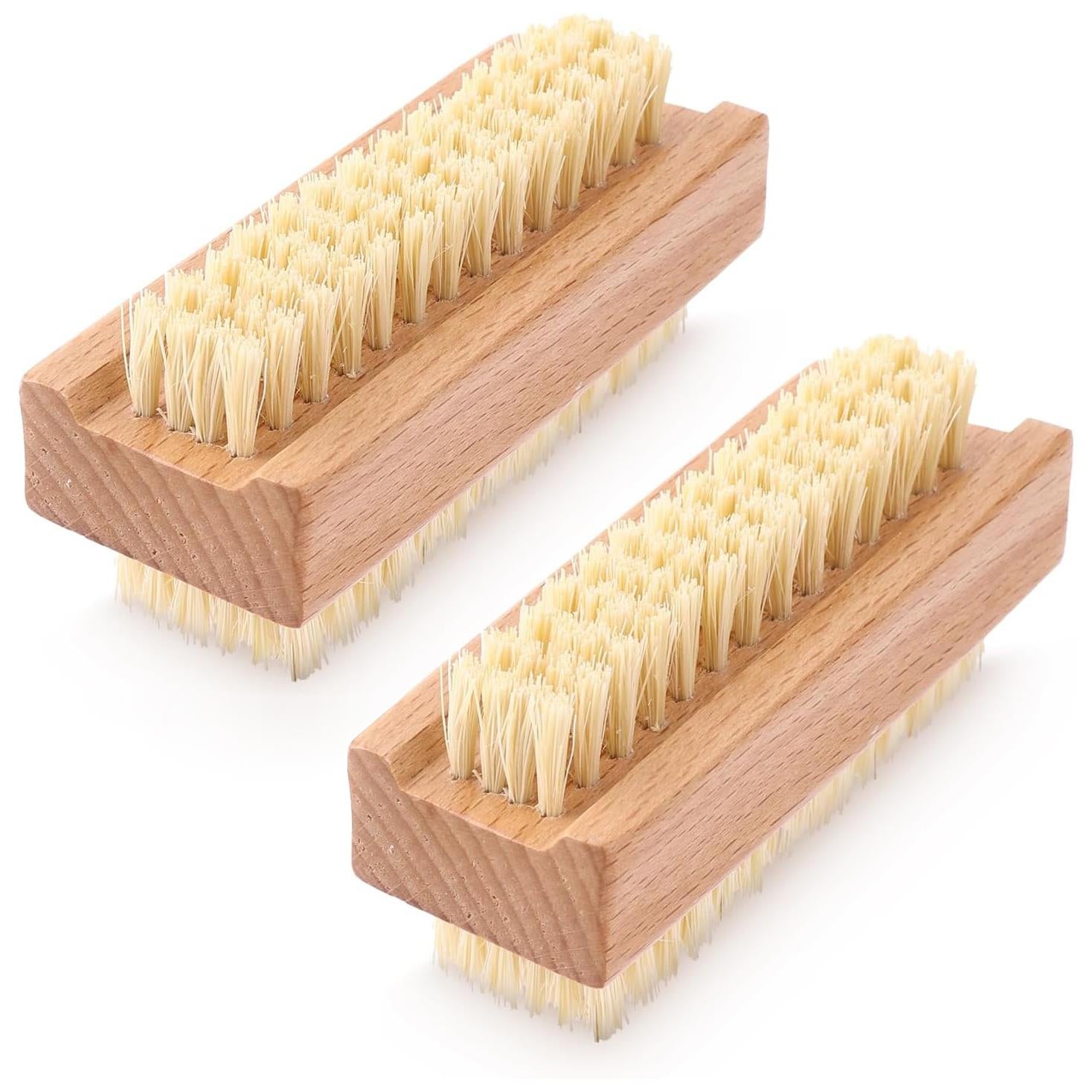 Double Sided Wooden Nail Scrubbing Brushes by GEEZY - The Magic Toy Shop