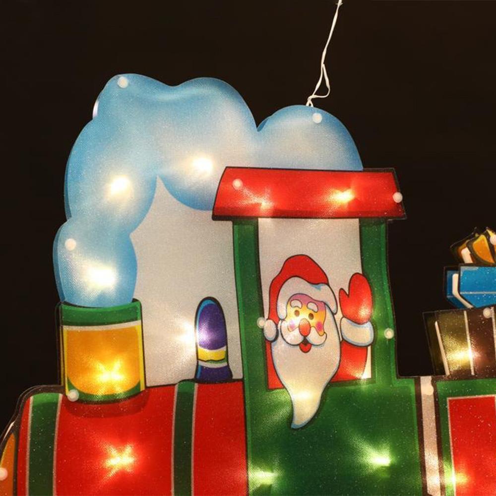 Christmas Silhouette Lights Santa in Train by GEEZY - The Magic Toy Shop