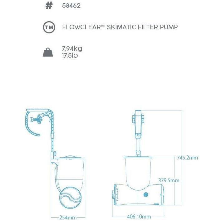 Bestway Flowclear 680Gal Skimatic Pool Filter Pump by Bestway - The Magic Toy Shop