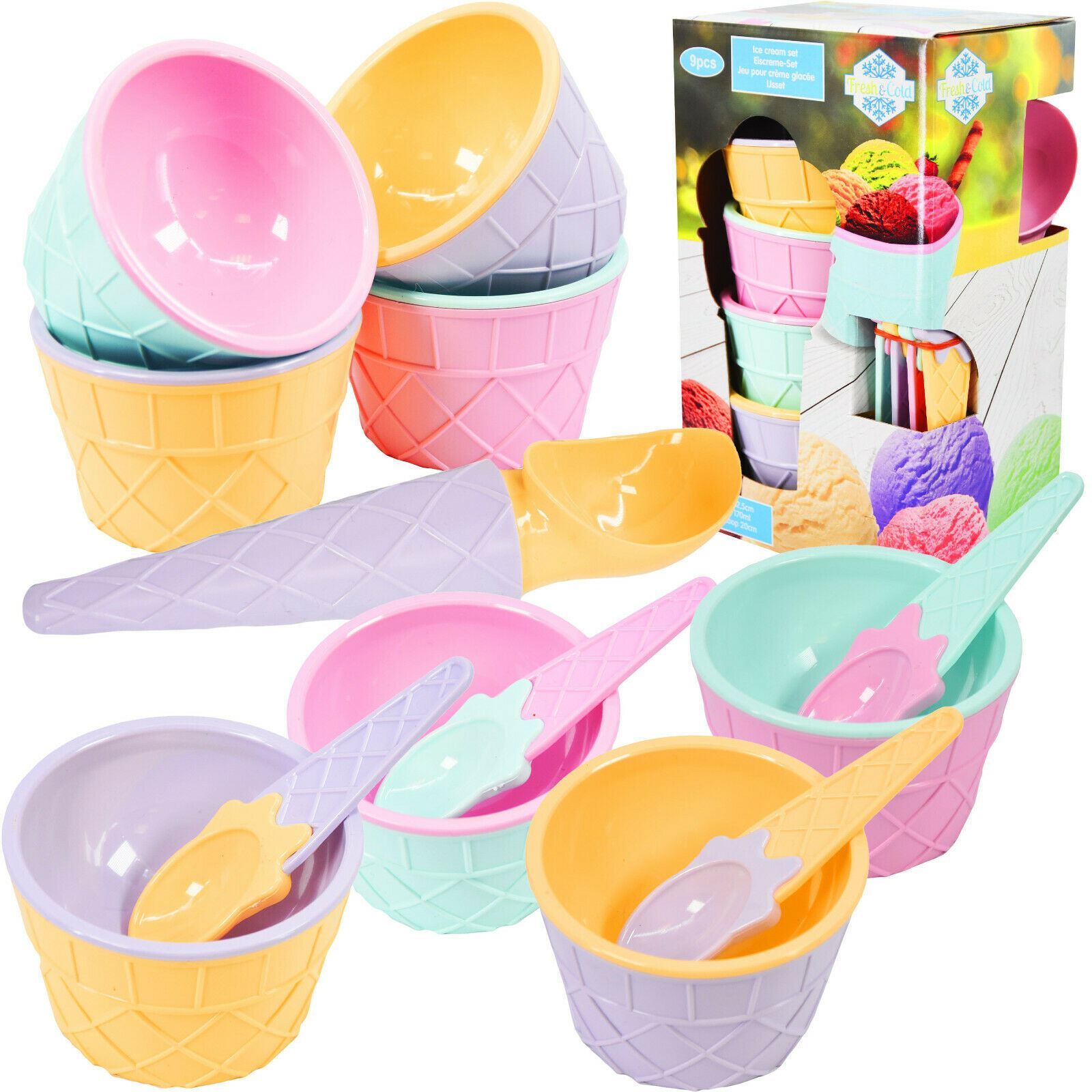 Ice Cream Bowls With Scoops by The Magic Toy Shop - The Magic Toy Shop