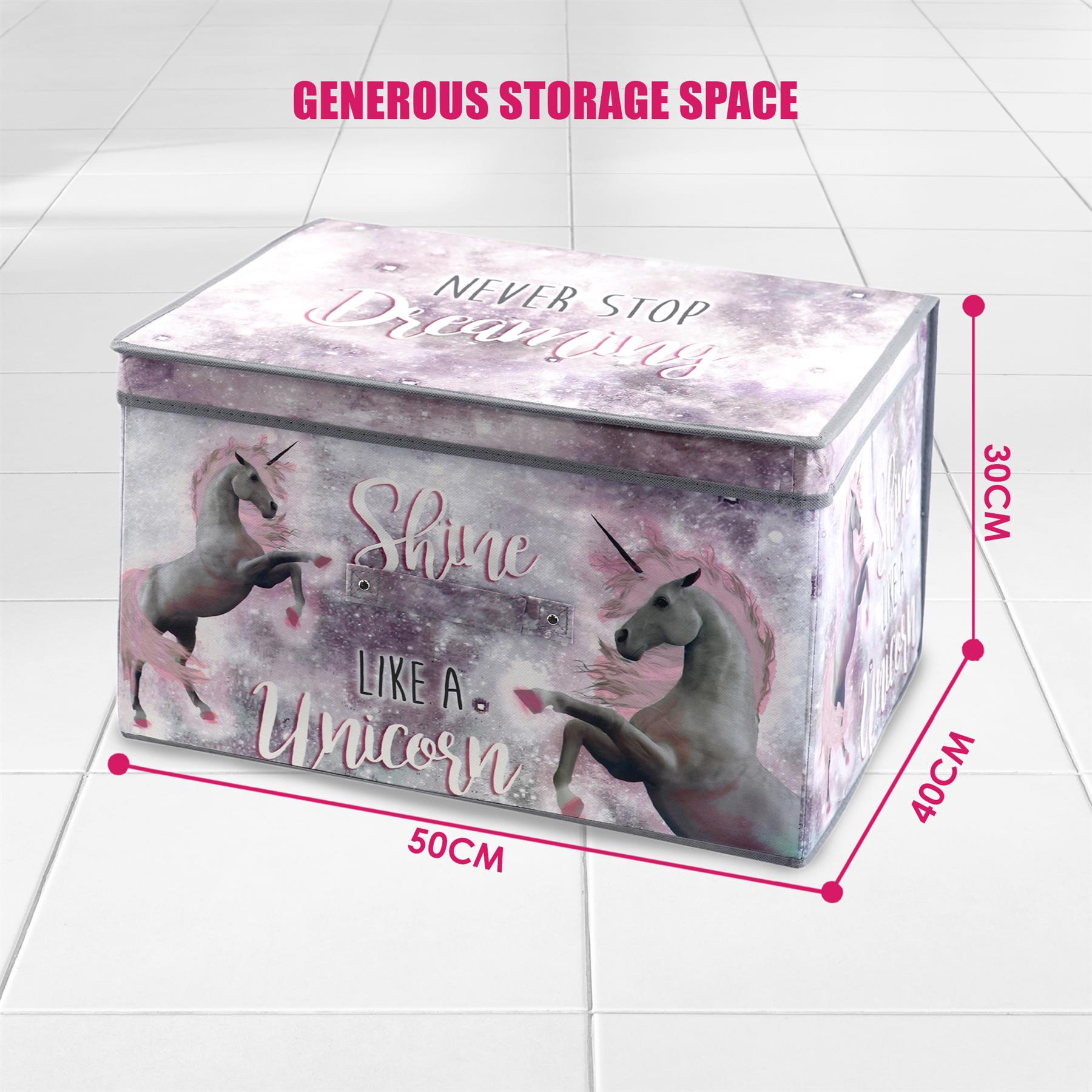 Unicorns Large Storage Box by The Magic Toy Shop - The Magic Toy Shop