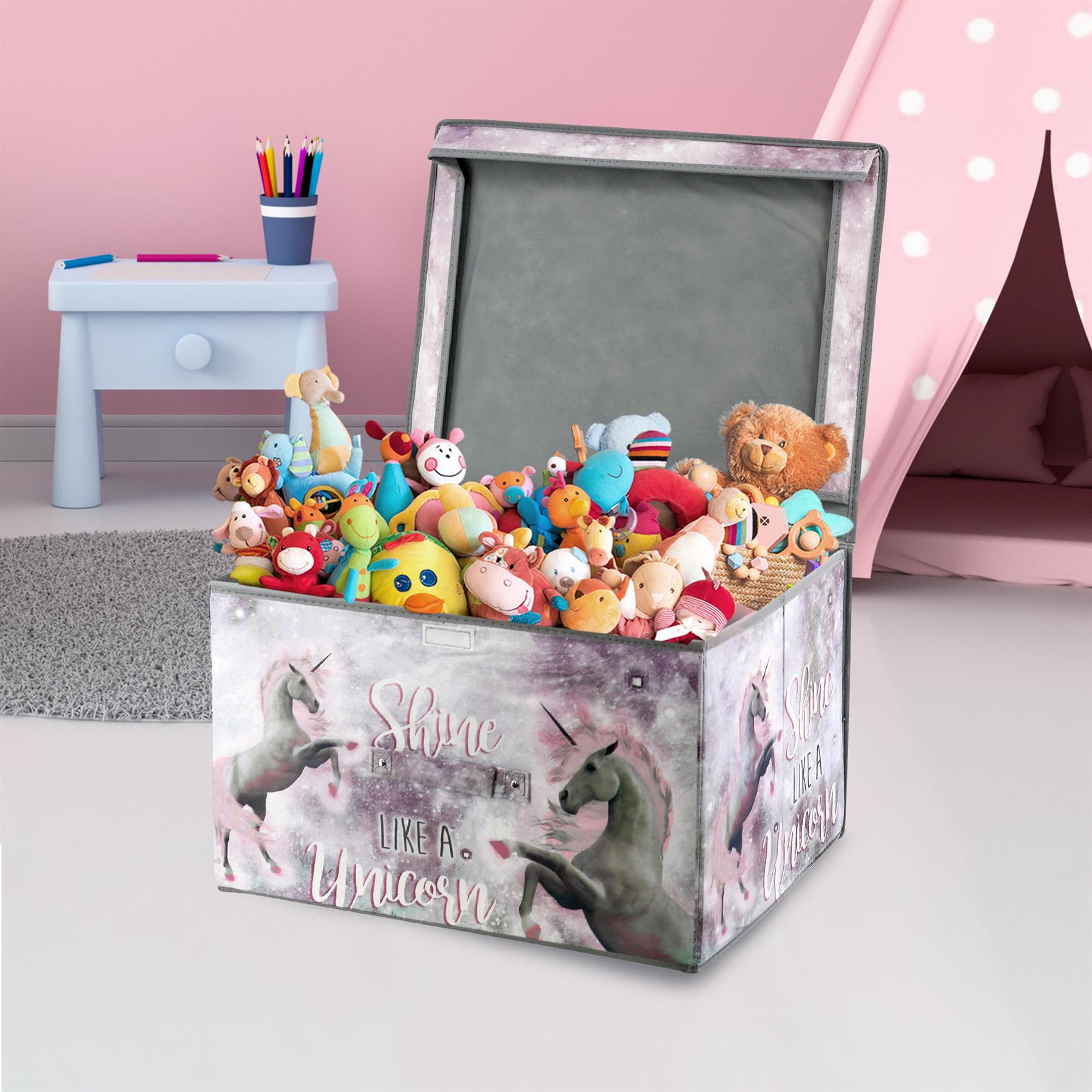 Unicorns Large Storage Box by The Magic Toy Shop - The Magic Toy Shop