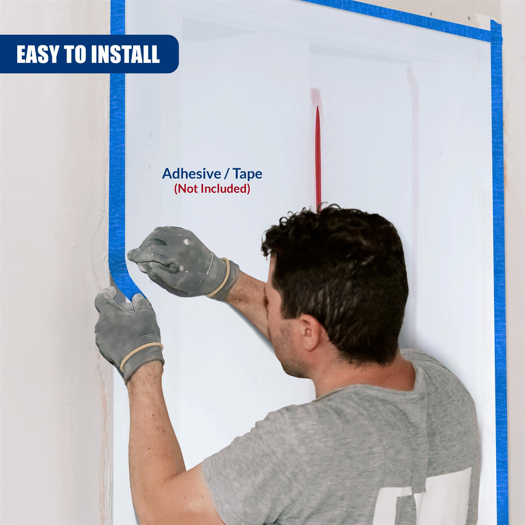 Door Dust Sheet with Zip 220x120cm by GEEZY - The Magic Toy Shop