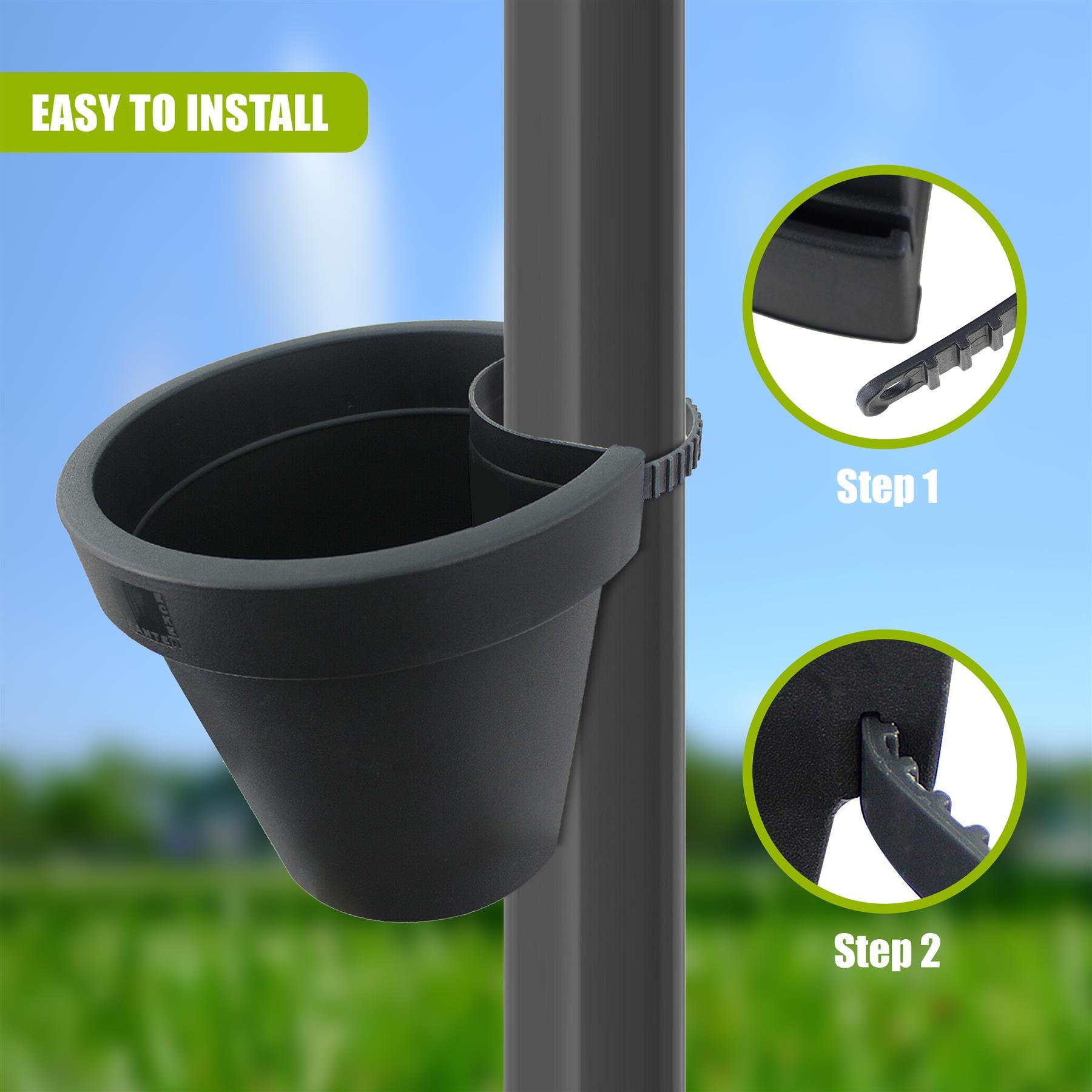Black Drainpipe Planter by GEEZY - The Magic Toy Shop