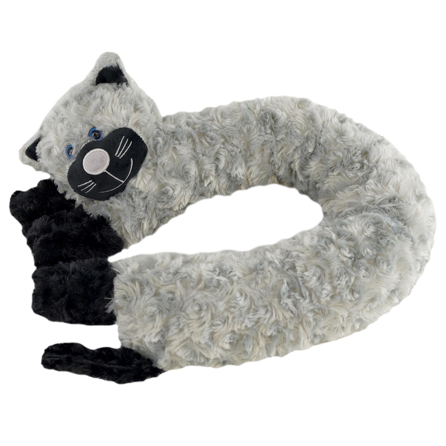 Novelty Draught Excluder for Doors Grey Cat Design by GEEZY - The Magic Toy Shop
