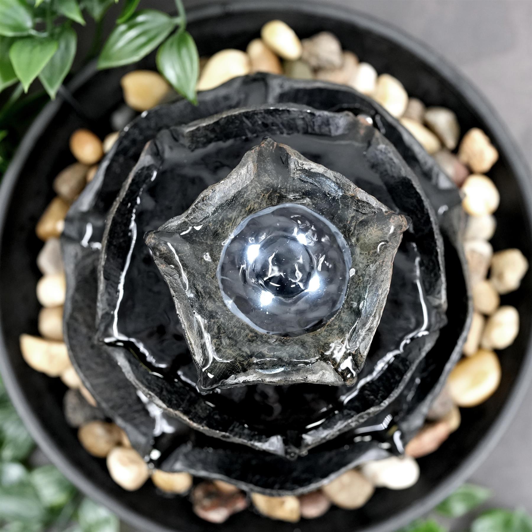 Waterfall Water Feature Indoor With LED by GEEZY - The Magic Toy Shop