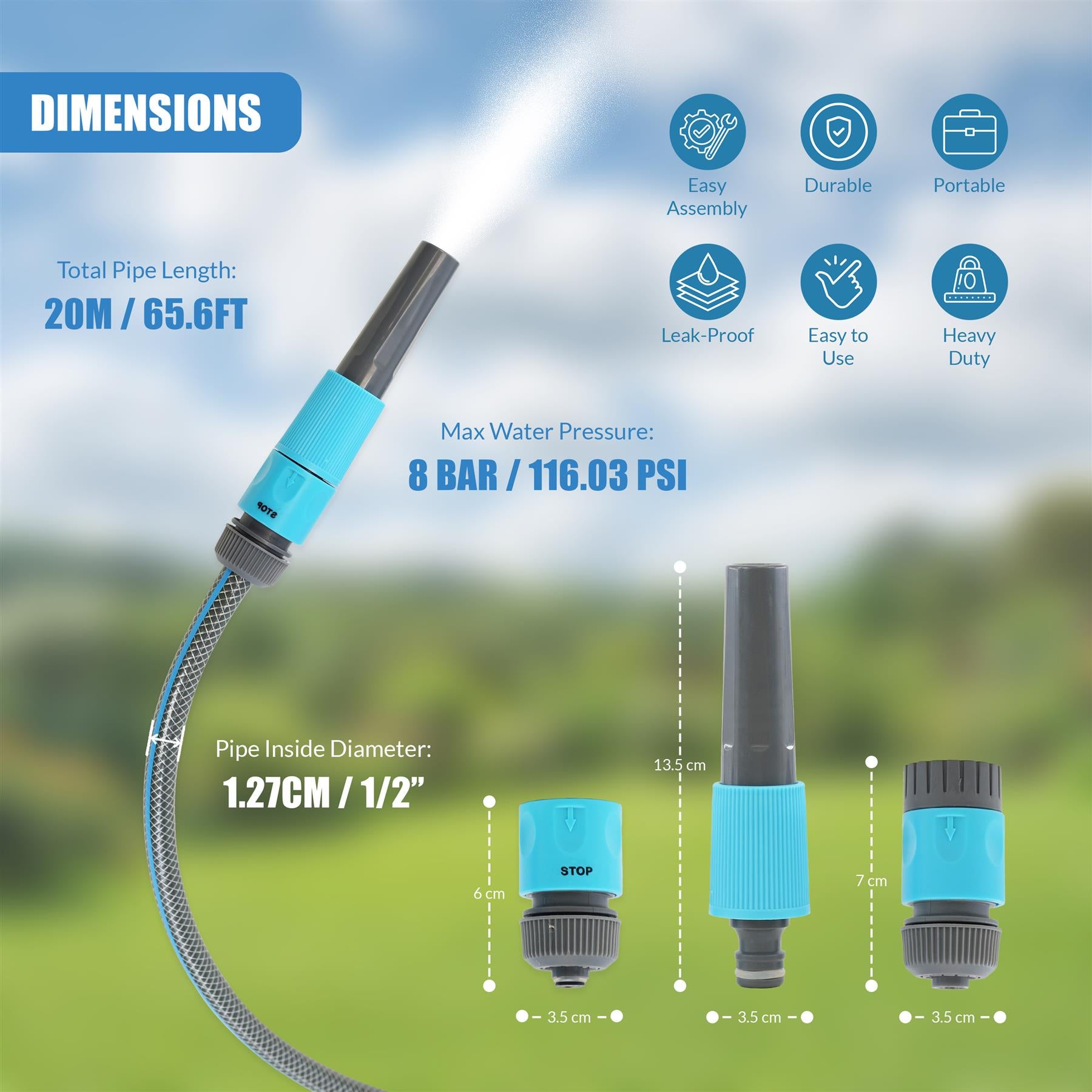 Garden Hose Set - 4 Pcs by GEEZY - The Magic Toy Shop