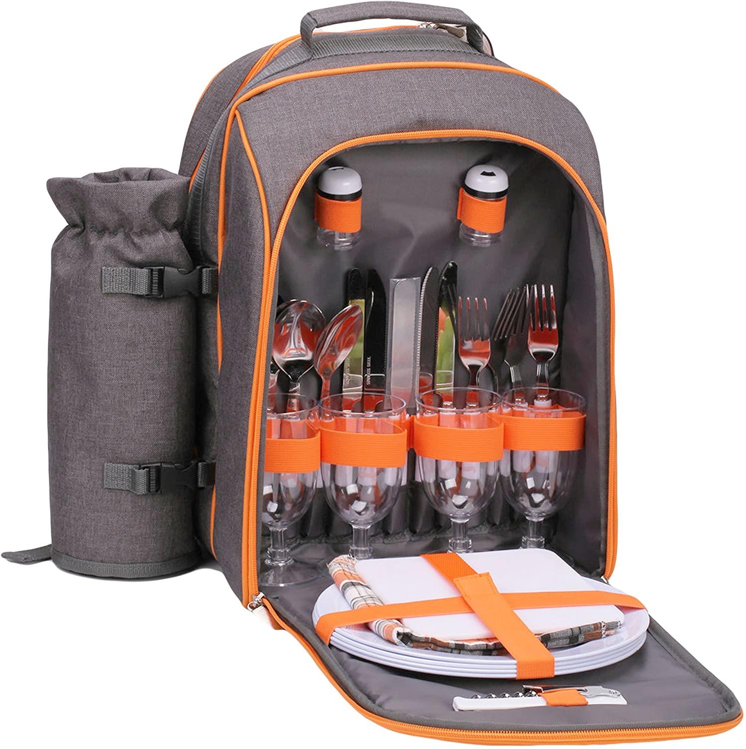 4 Person Picnic Cooler Bag With Picnic Essentials by Geezy - The Magic Toy Shop
