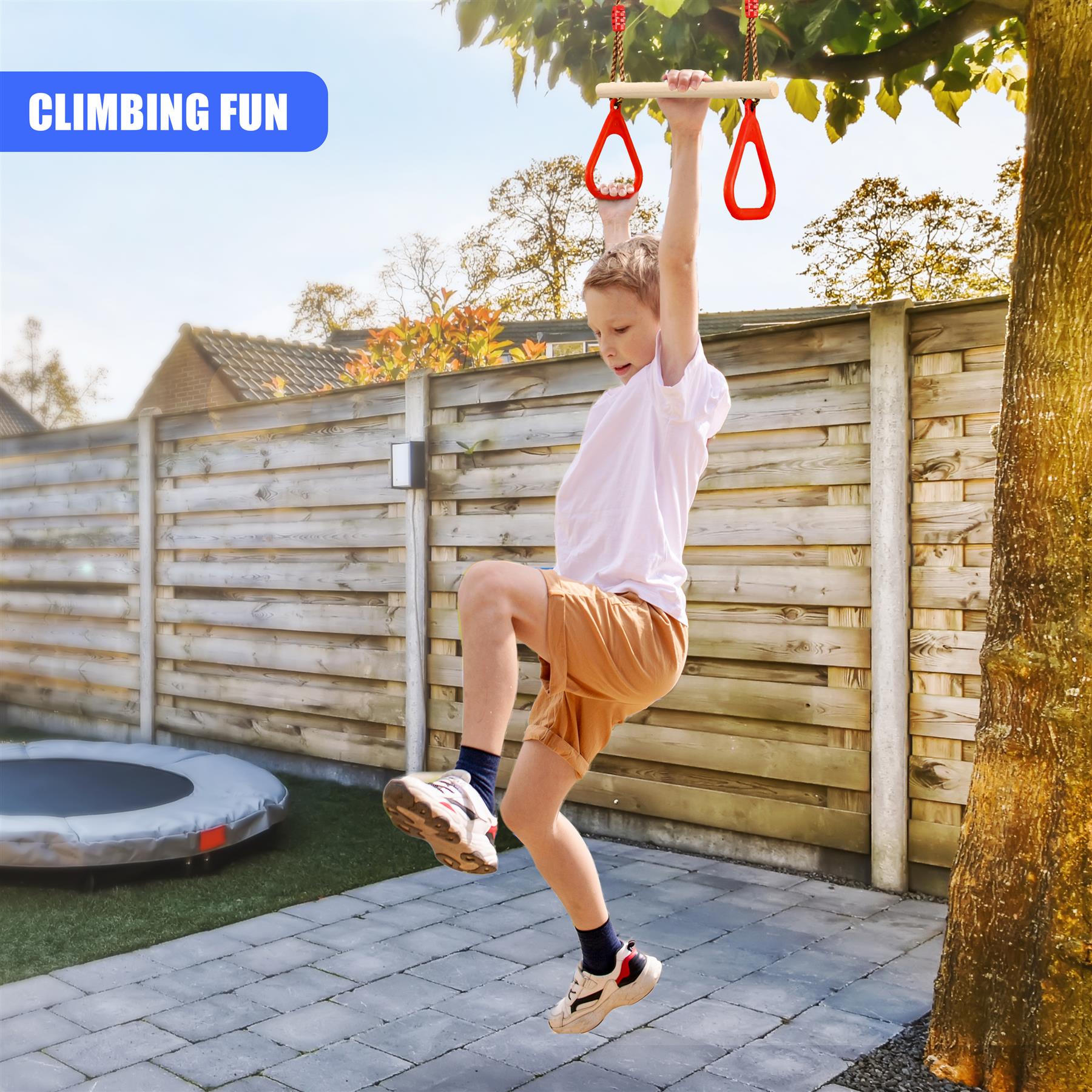 Trapeze Swing & Plate Seat by The Magic Toy Shop - The Magic Toy Shop