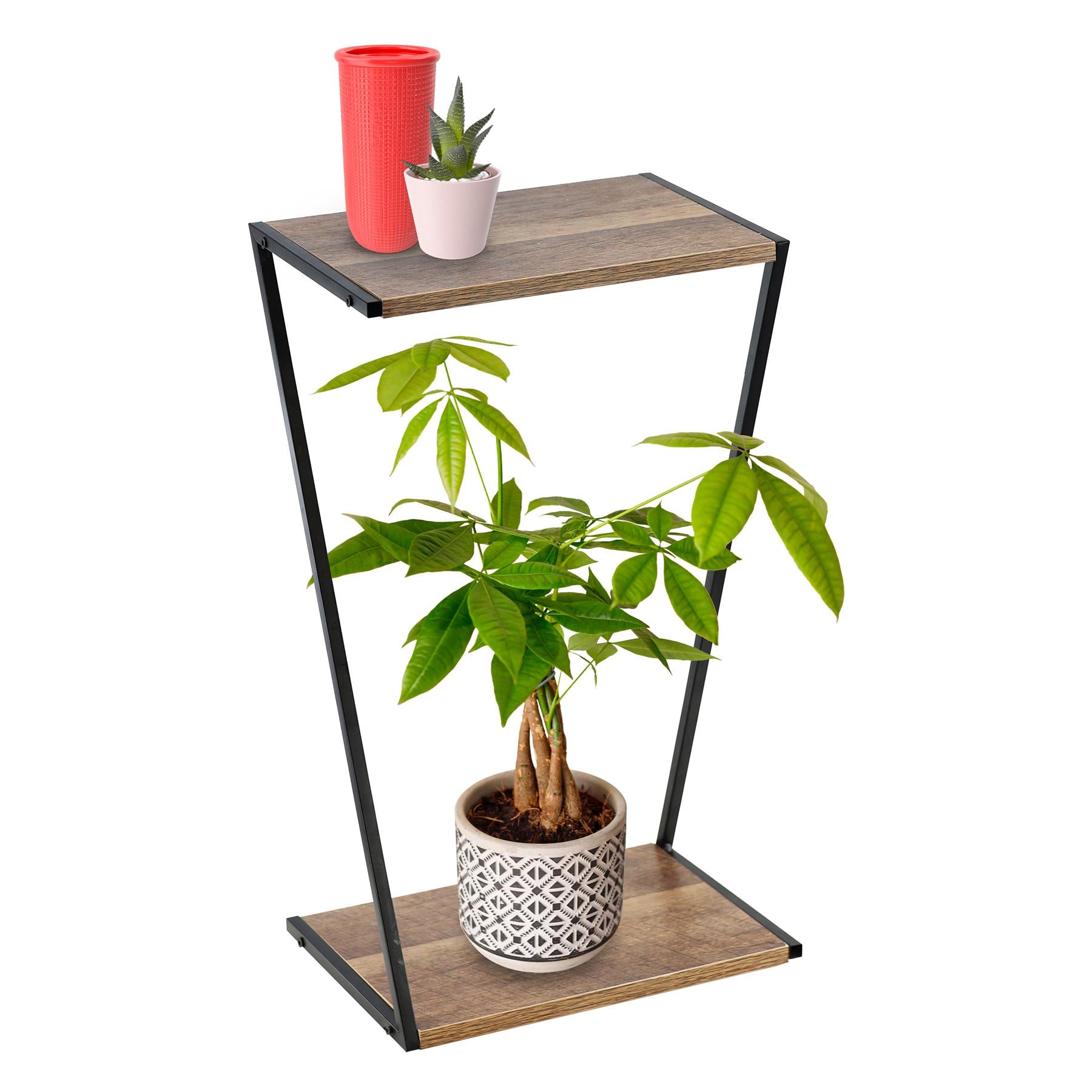 2 Tier Wooden Flower Pot Stand by GEEZY - The Magic Toy Shop