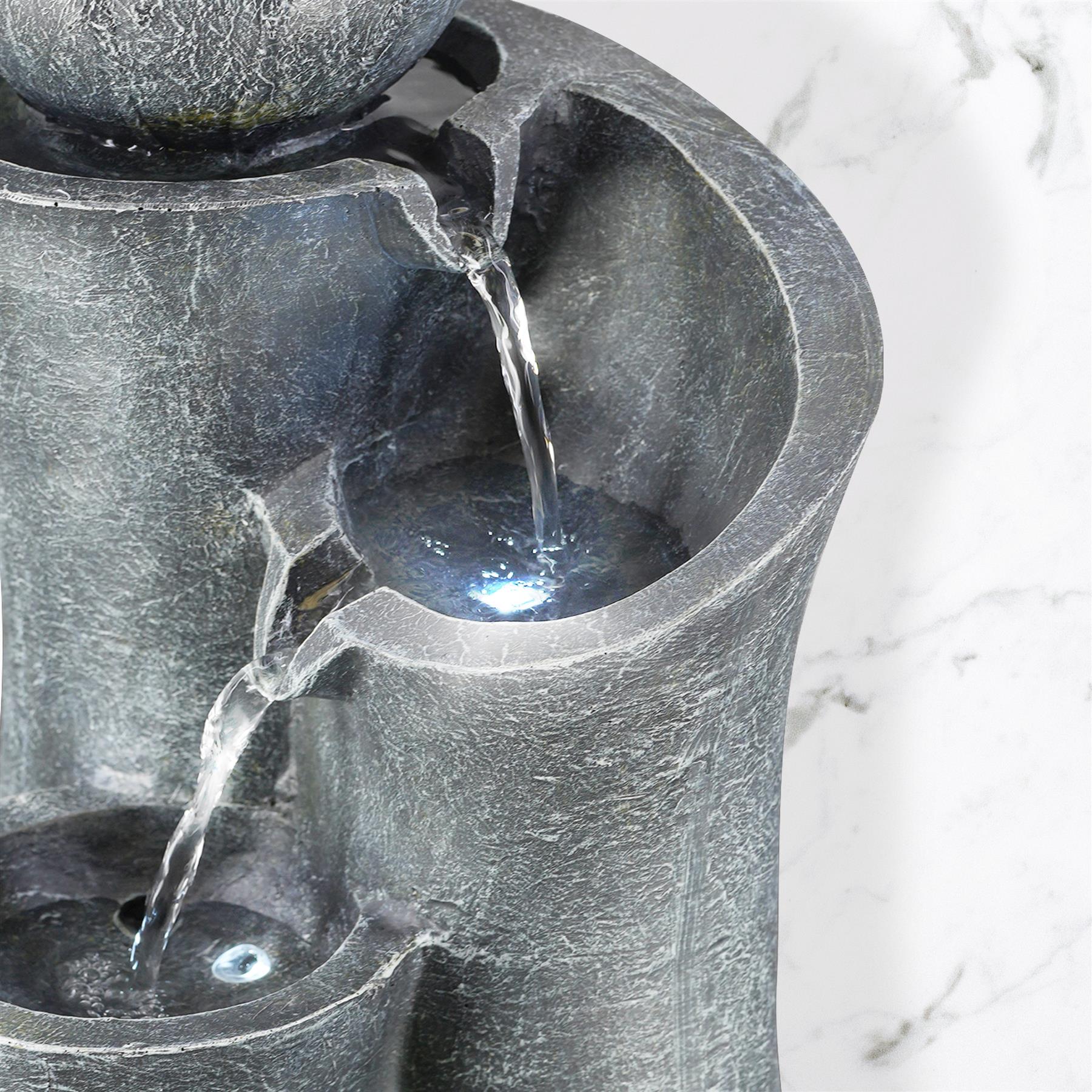 Ball on Top Water Feature Outdoor With LED by GEEZY - The Magic Toy Shop