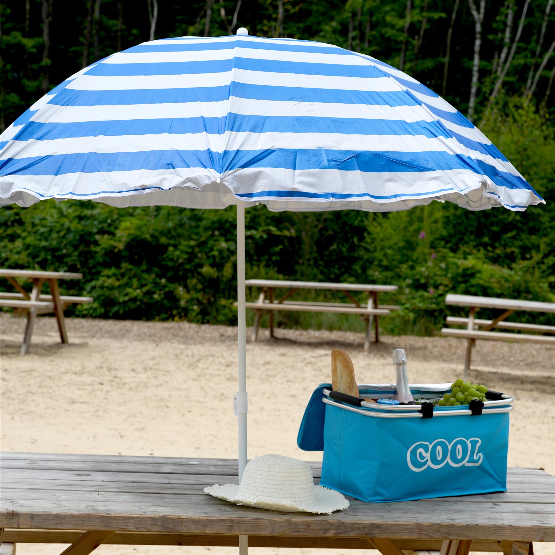 Blue Garden Parasol 1.7m by The Magic Toy Shop - The Magic Toy Shop