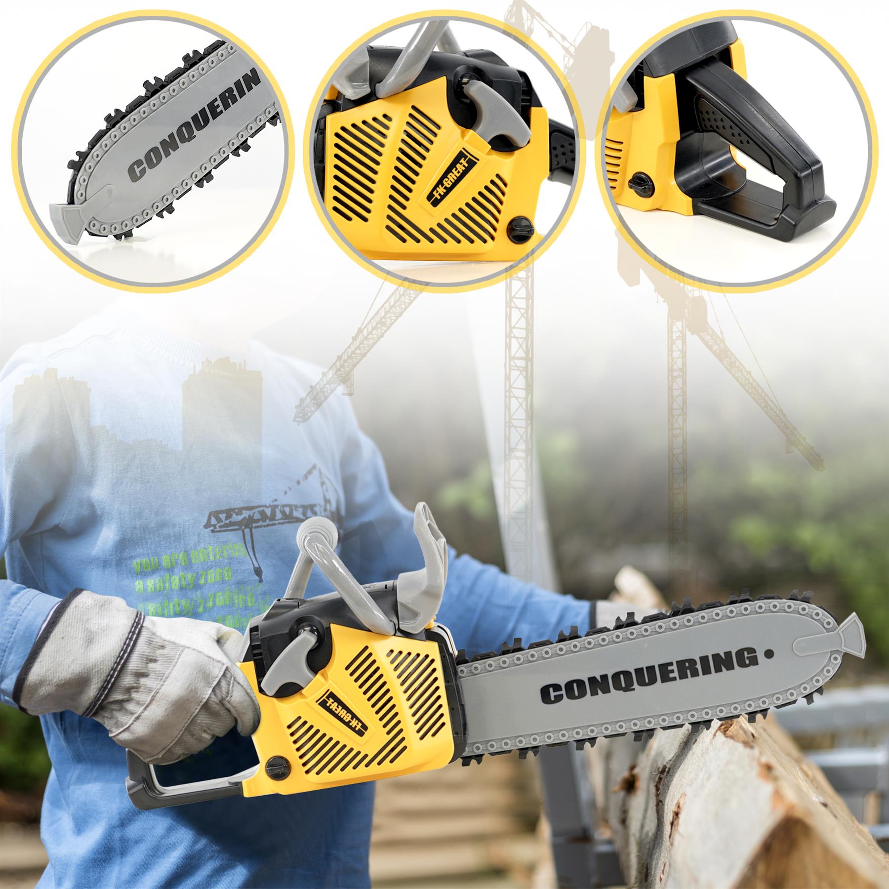 Kids Pretend Chainsaw Toy by The Magic Toy Shop - The Magic Toy Shop