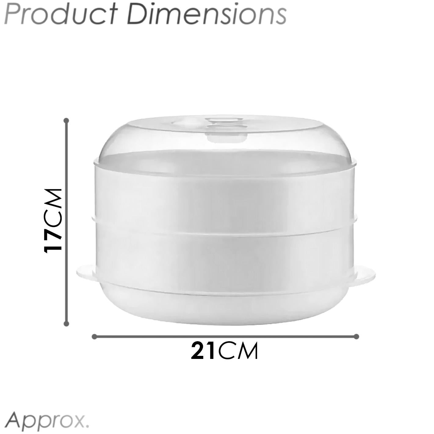 2 Tier Microwave Steamer Healthy Cooker BPA Free by GEEZY - The Magic Toy Shop