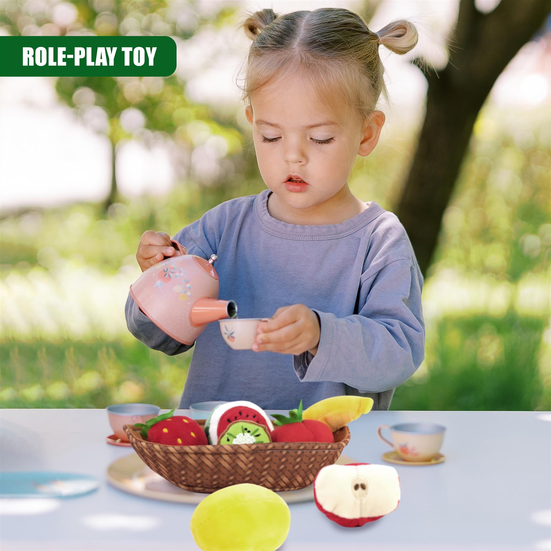 Fabric Fruit Basket Toy Set by The Magic Toy Shop - The Magic Toy Shop