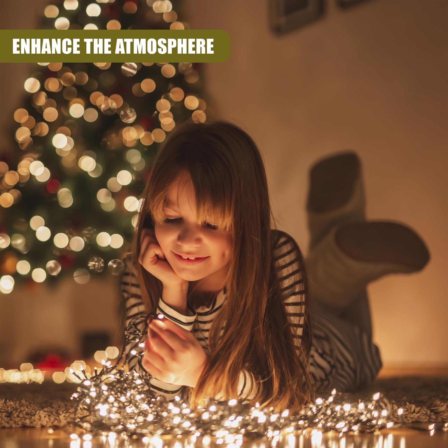 300 LED Cluster Christmas Lights - Warm White by GEEZY - The Magic Toy Shop