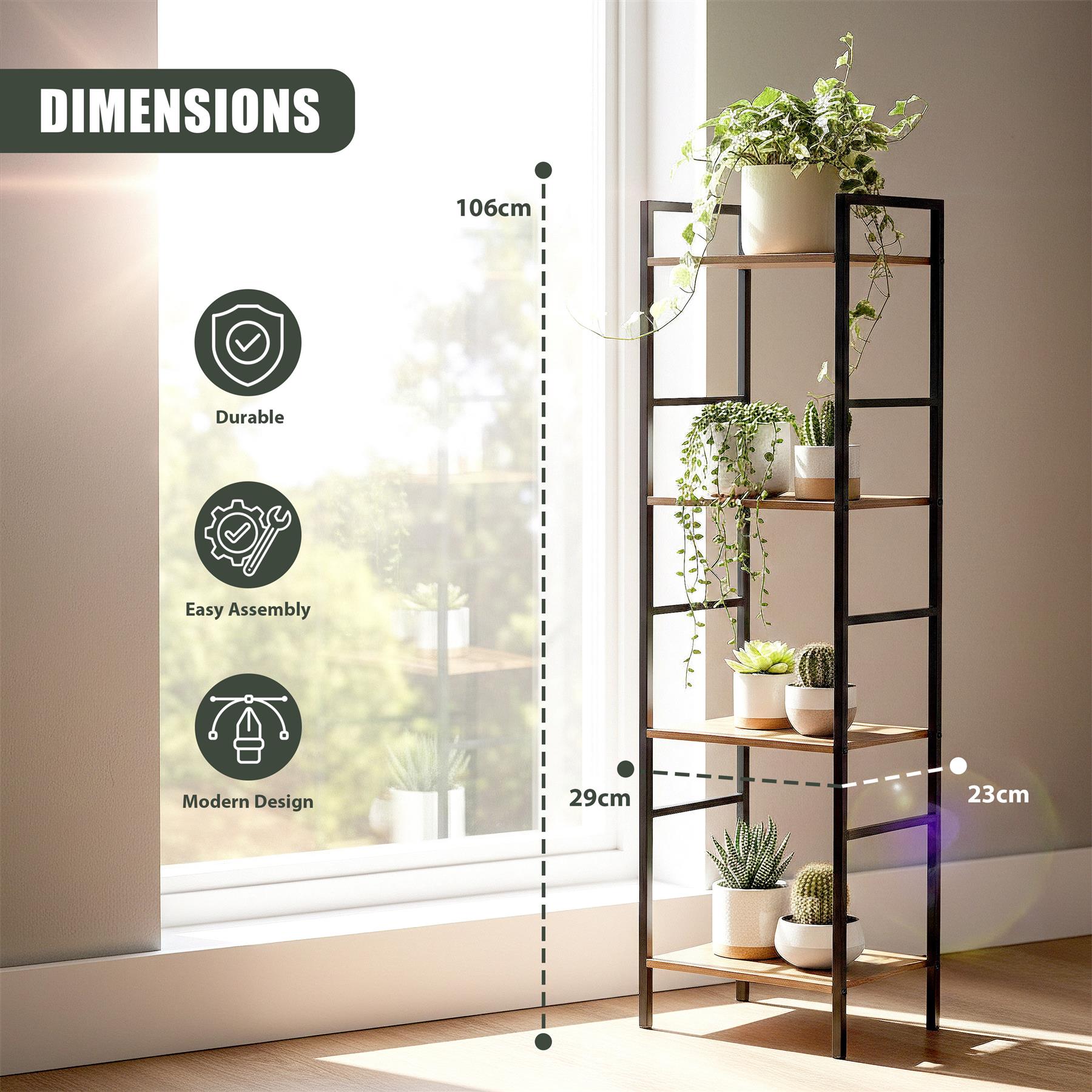 4 Tier Shelving Unit