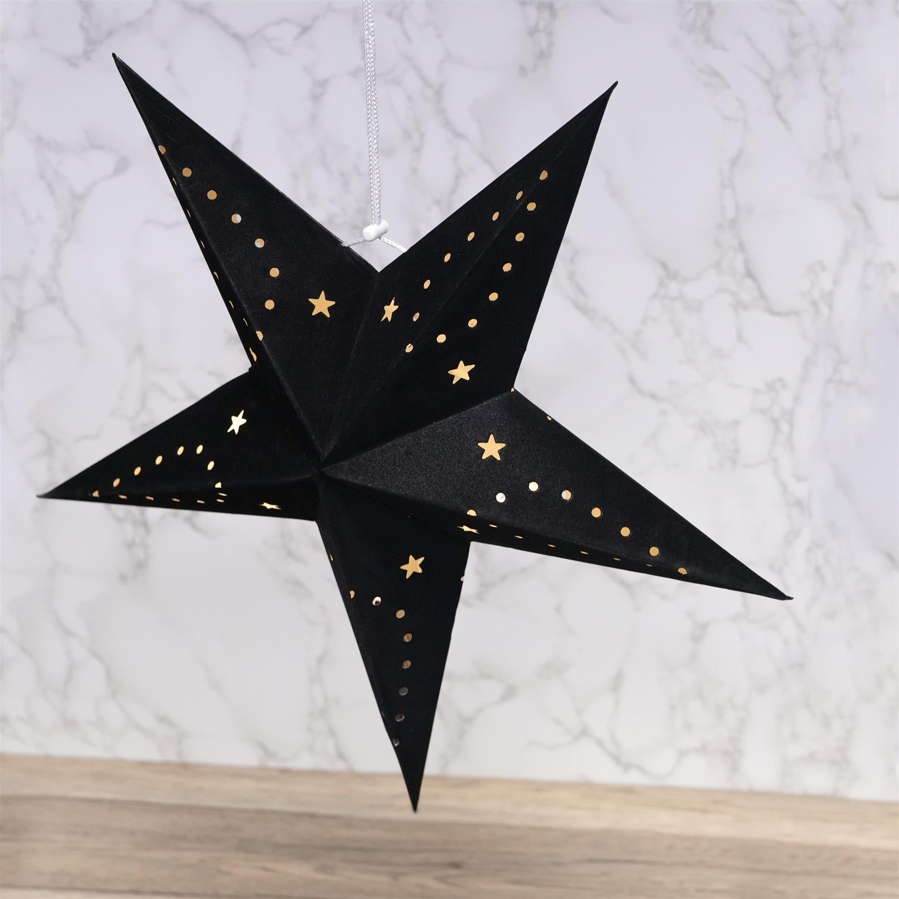 45 cm Black Velvet Star by Geezy - The Magic Toy Shop