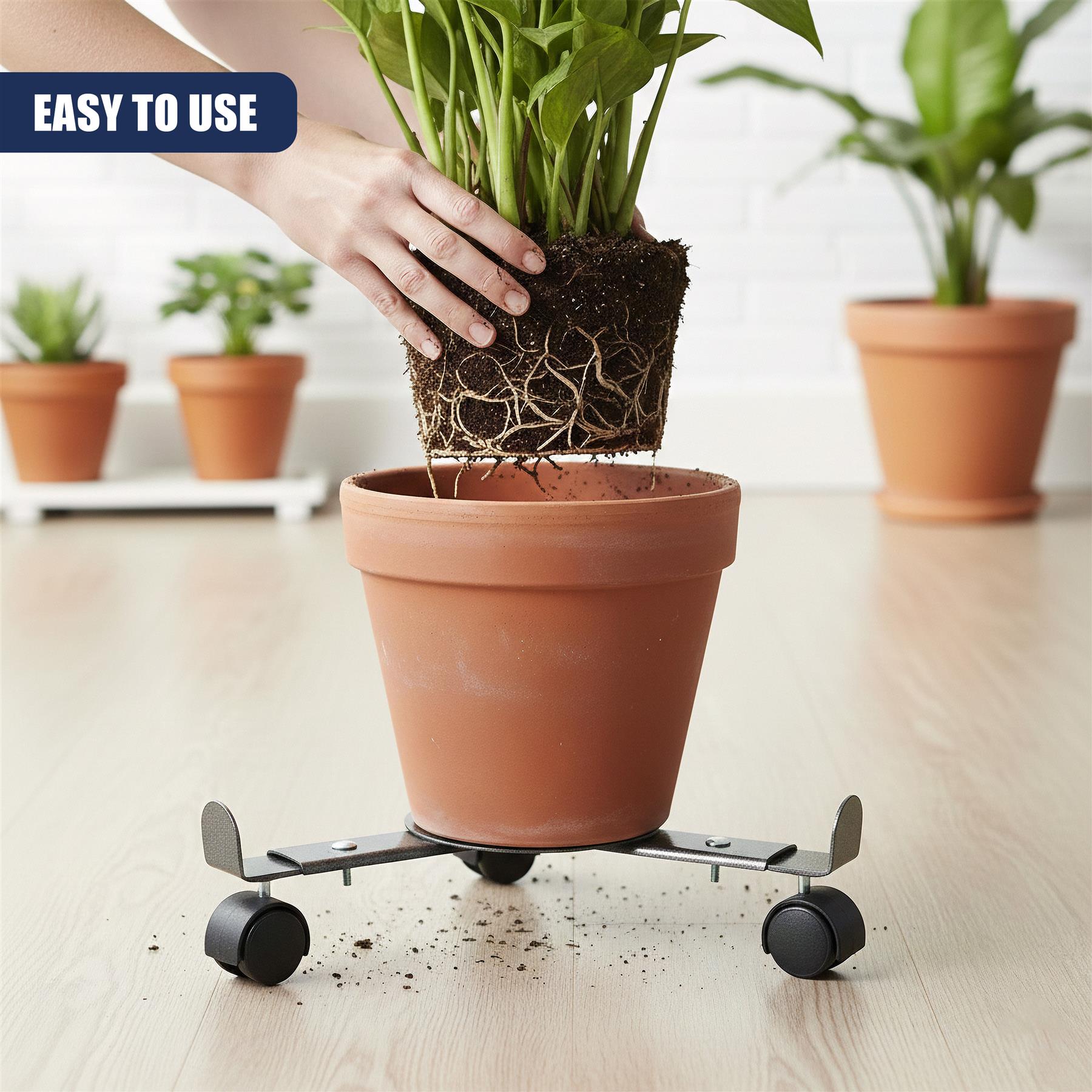 Plant Stand On Wheels