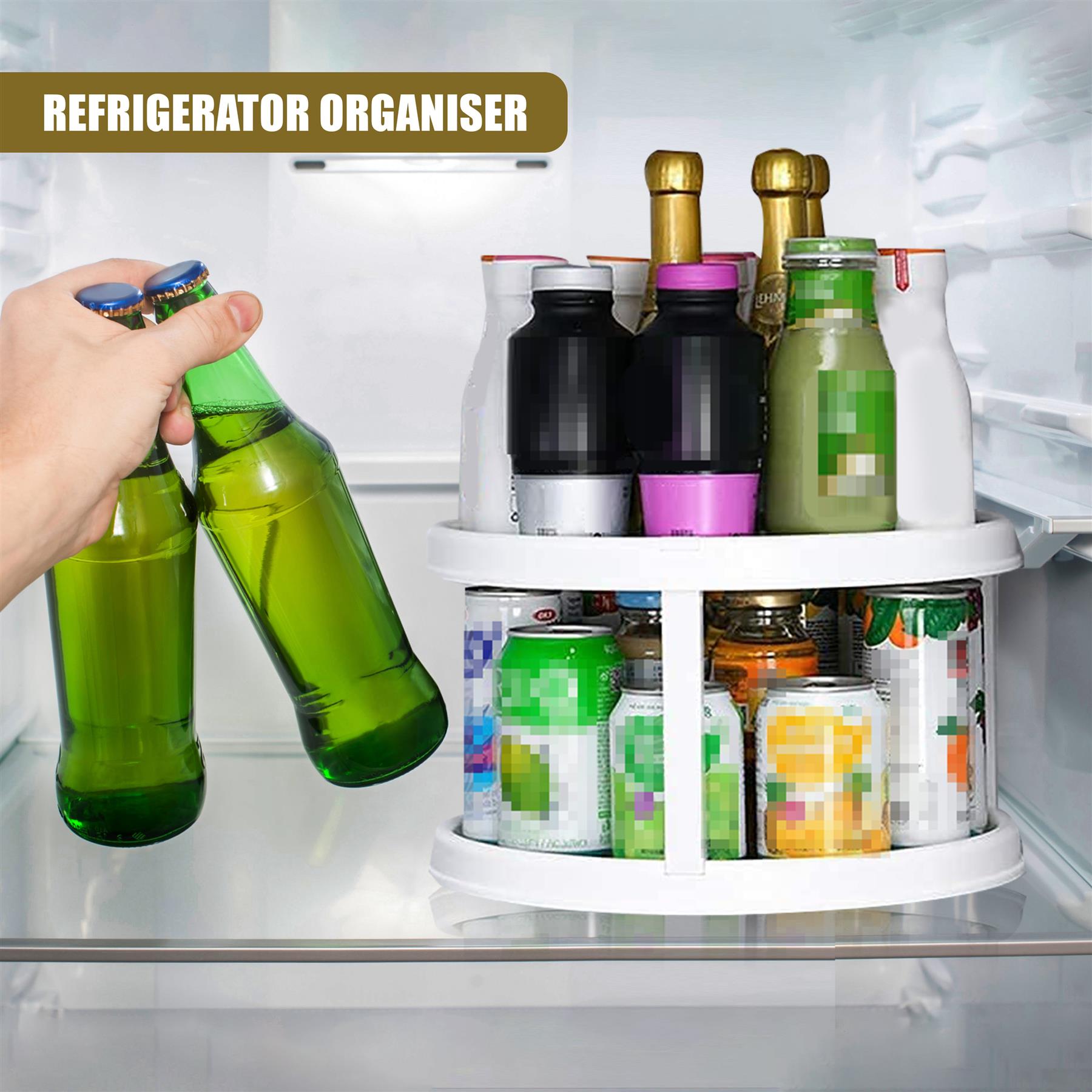 2 Tier Rotating Spice Rack 25cm by GEEZY - The Magic Toy Shop