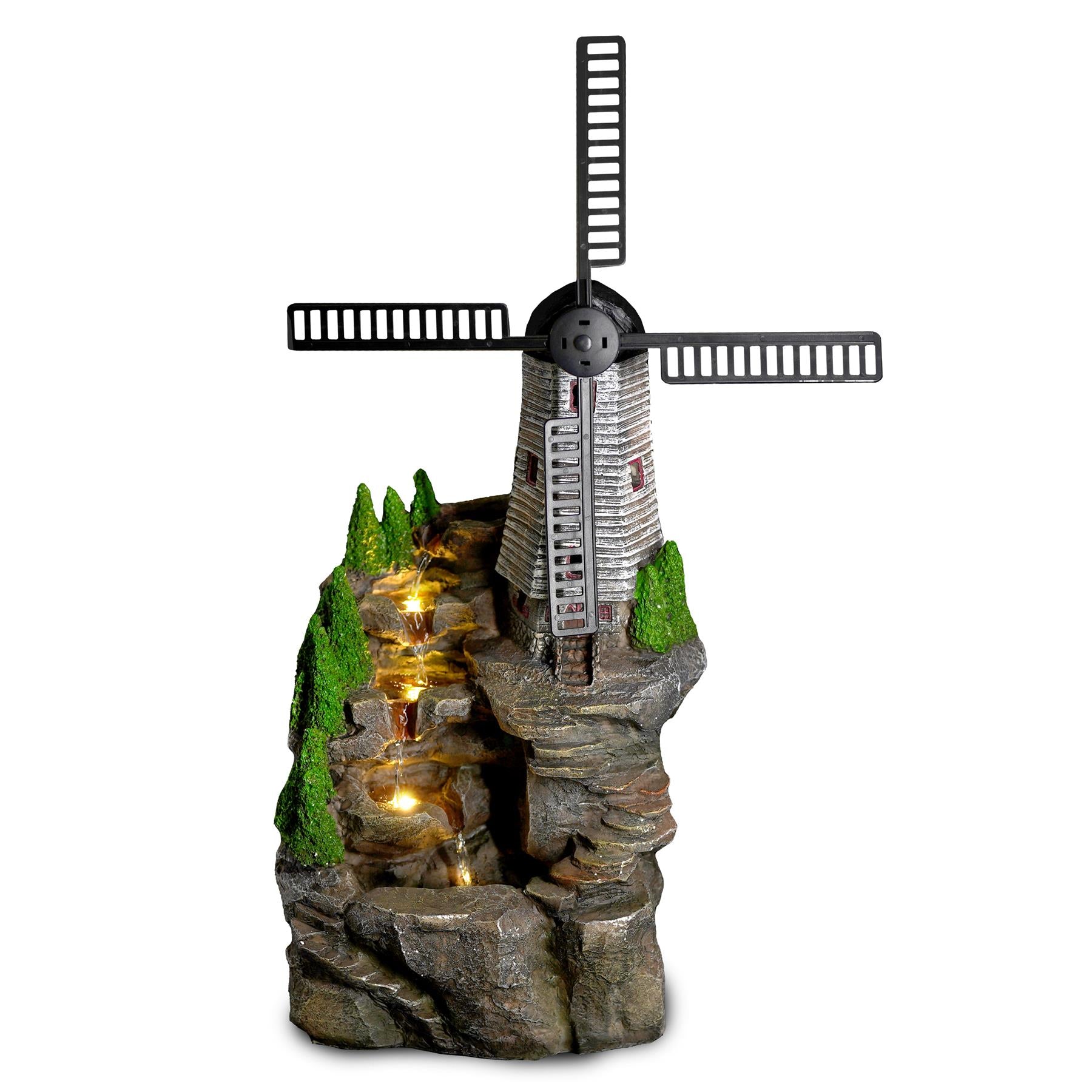 Windmill Water Feature Outdoor With LED by GEEZY - The Magic Toy Shop