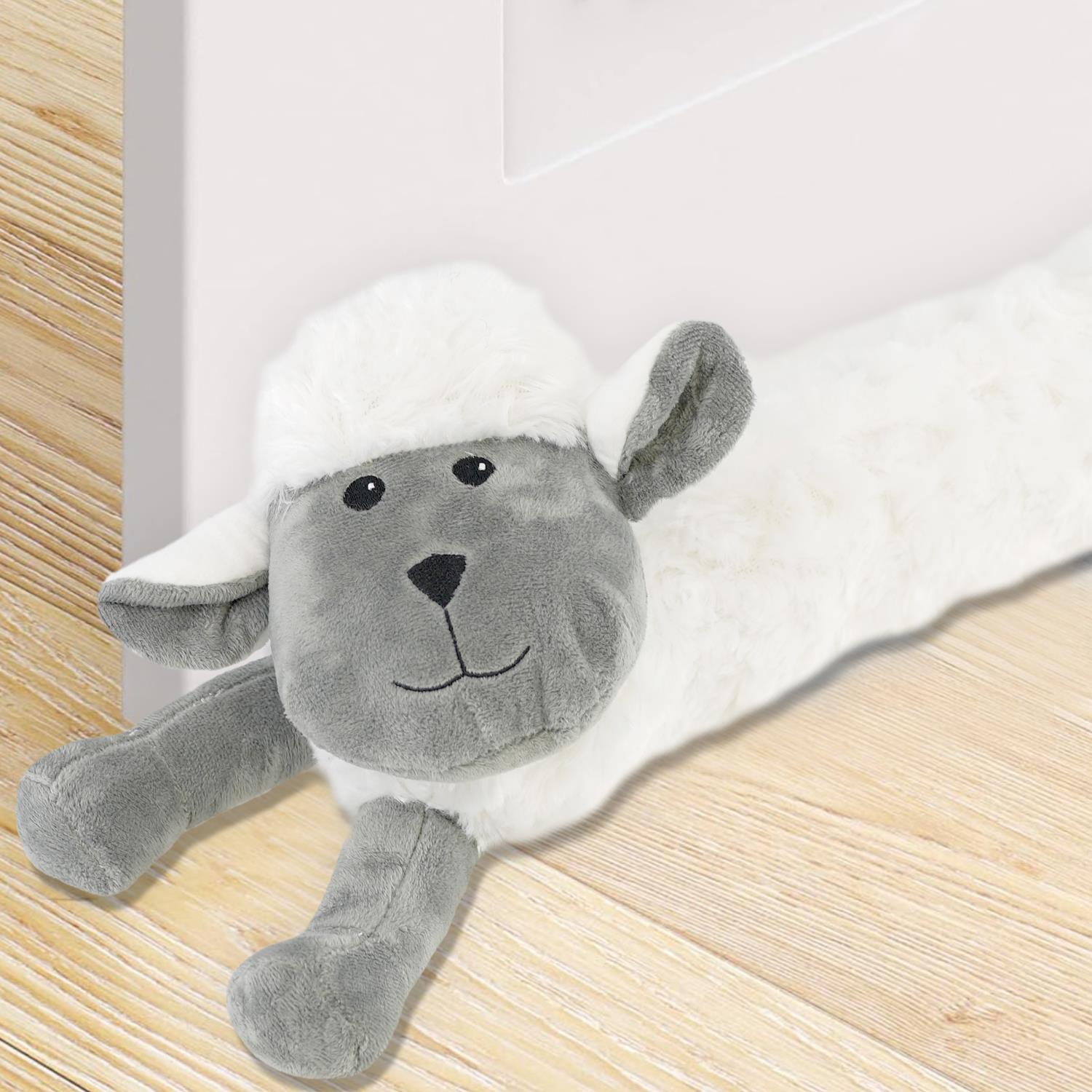 Novelty White Sheep Draught Excluder for Doors by The Magic Toy Shop - The Magic Toy Shop